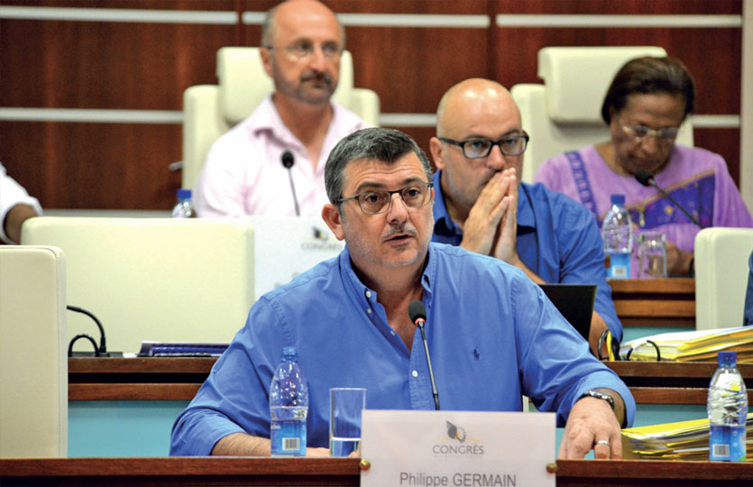 Philippe Germain (CE), président du gouvernement. Photo Thierry Perron