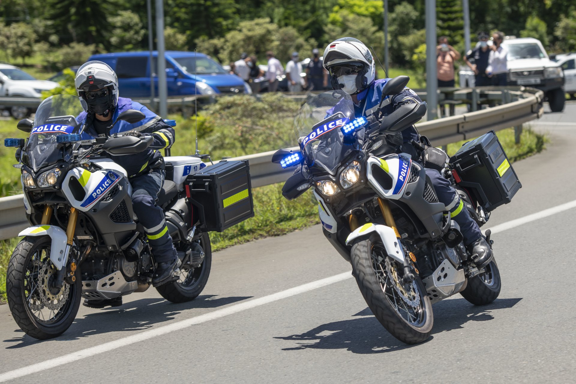 Accident à Ducos : un motard de la police blessé