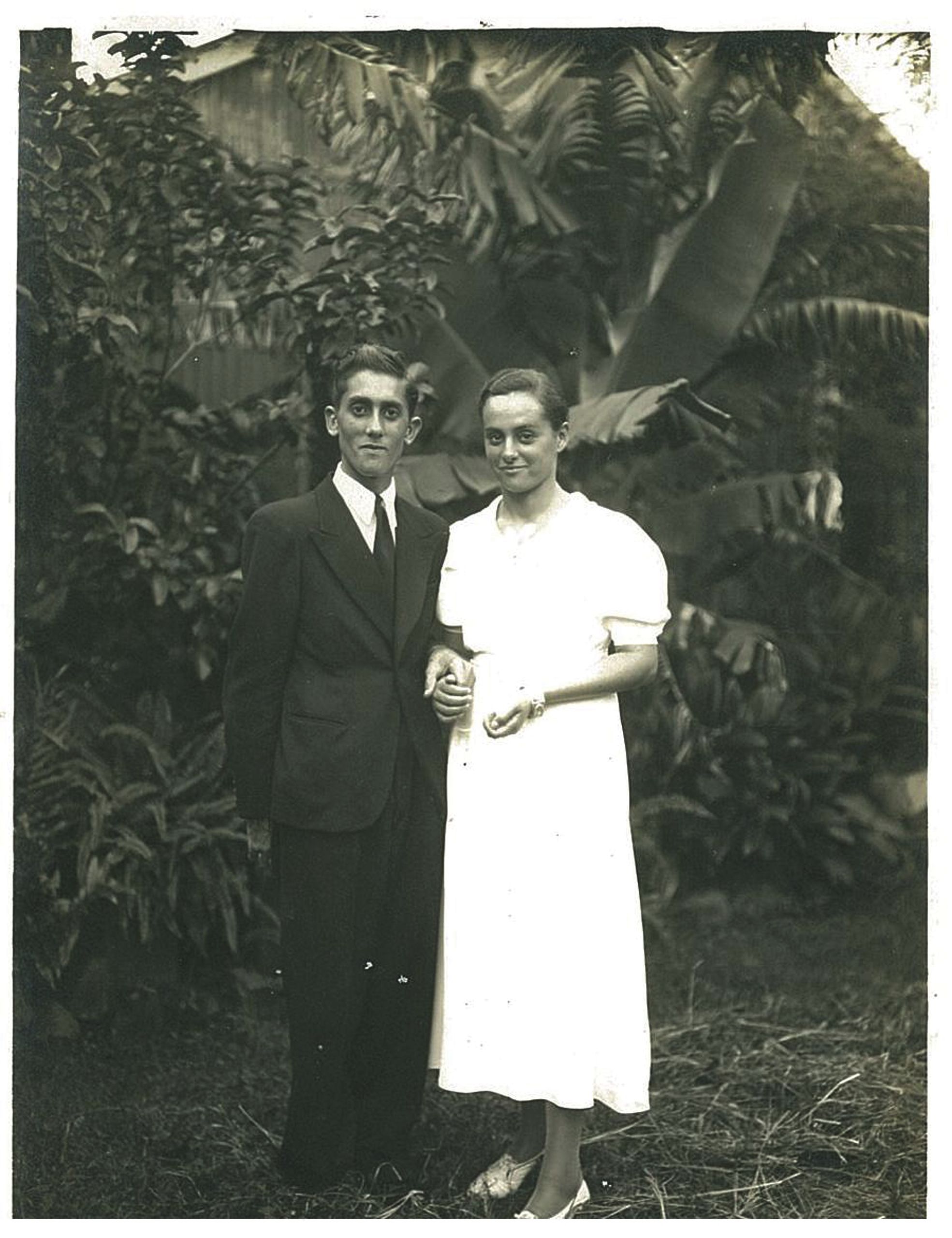 Le mariage d’André Cubadda avec Mina Lounès,  les grands-parents de Christophe Sand.