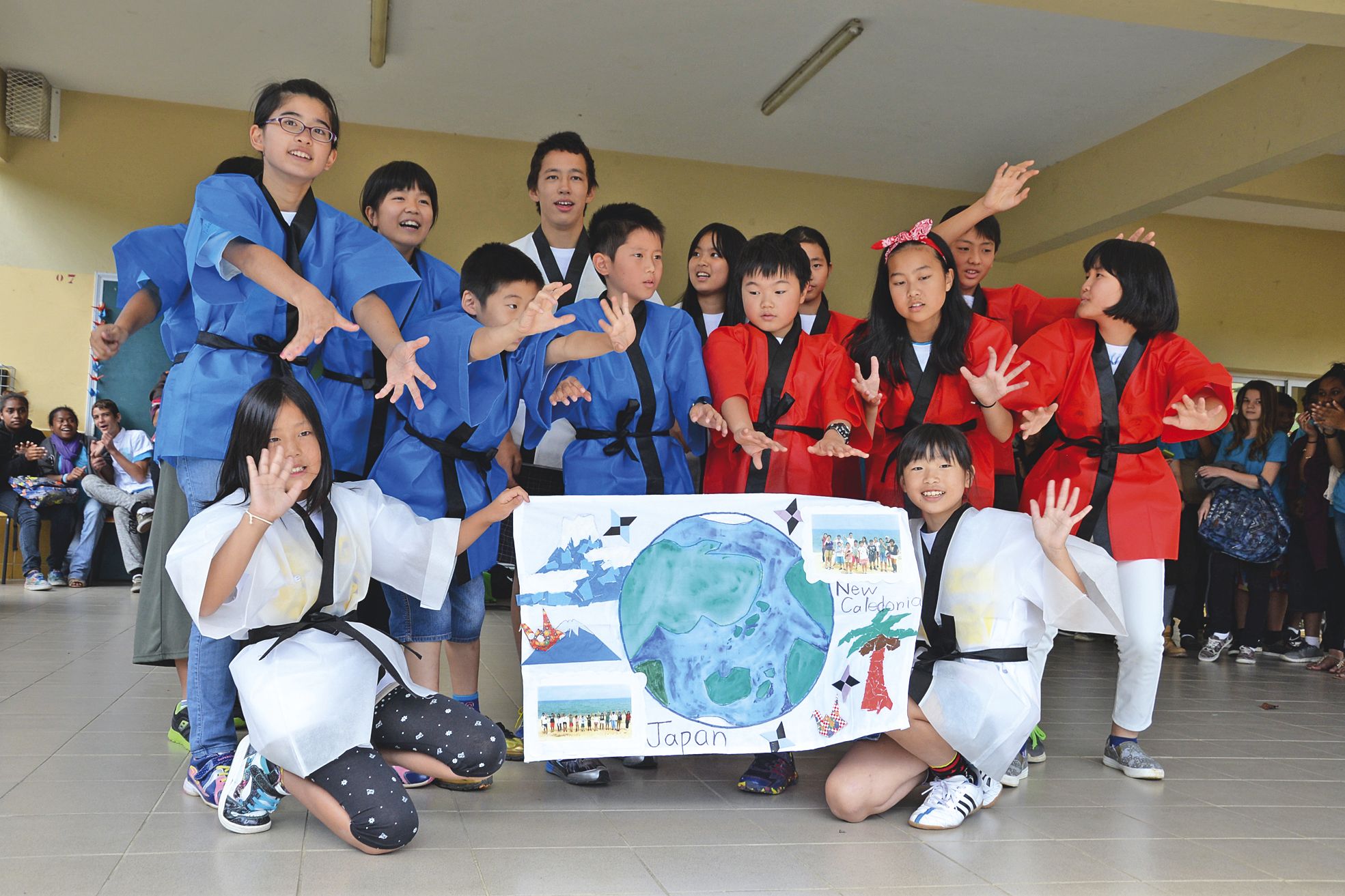Les 14 élèves de Fukuoka au Japon participent à un échange interculturel avec la Nouvelle-Calédonie.