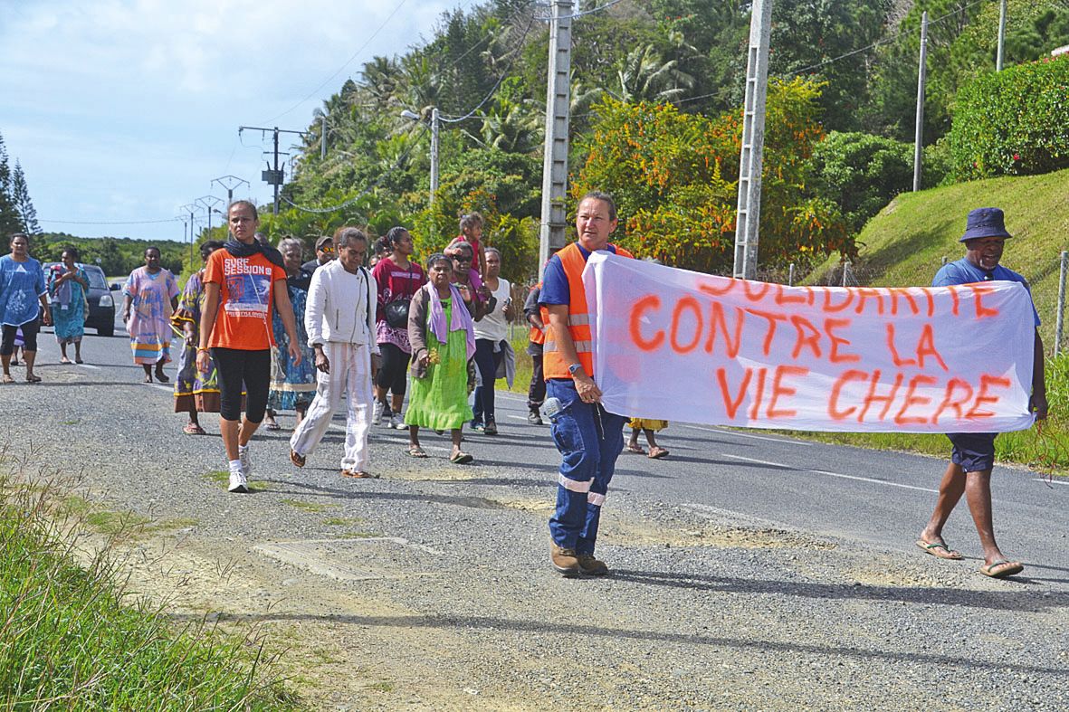 À Touho, hier matin. Des rassemblements de plus faible envergure, ont eu lieu à Touho, Canala, Lifou, ou Poindimié.