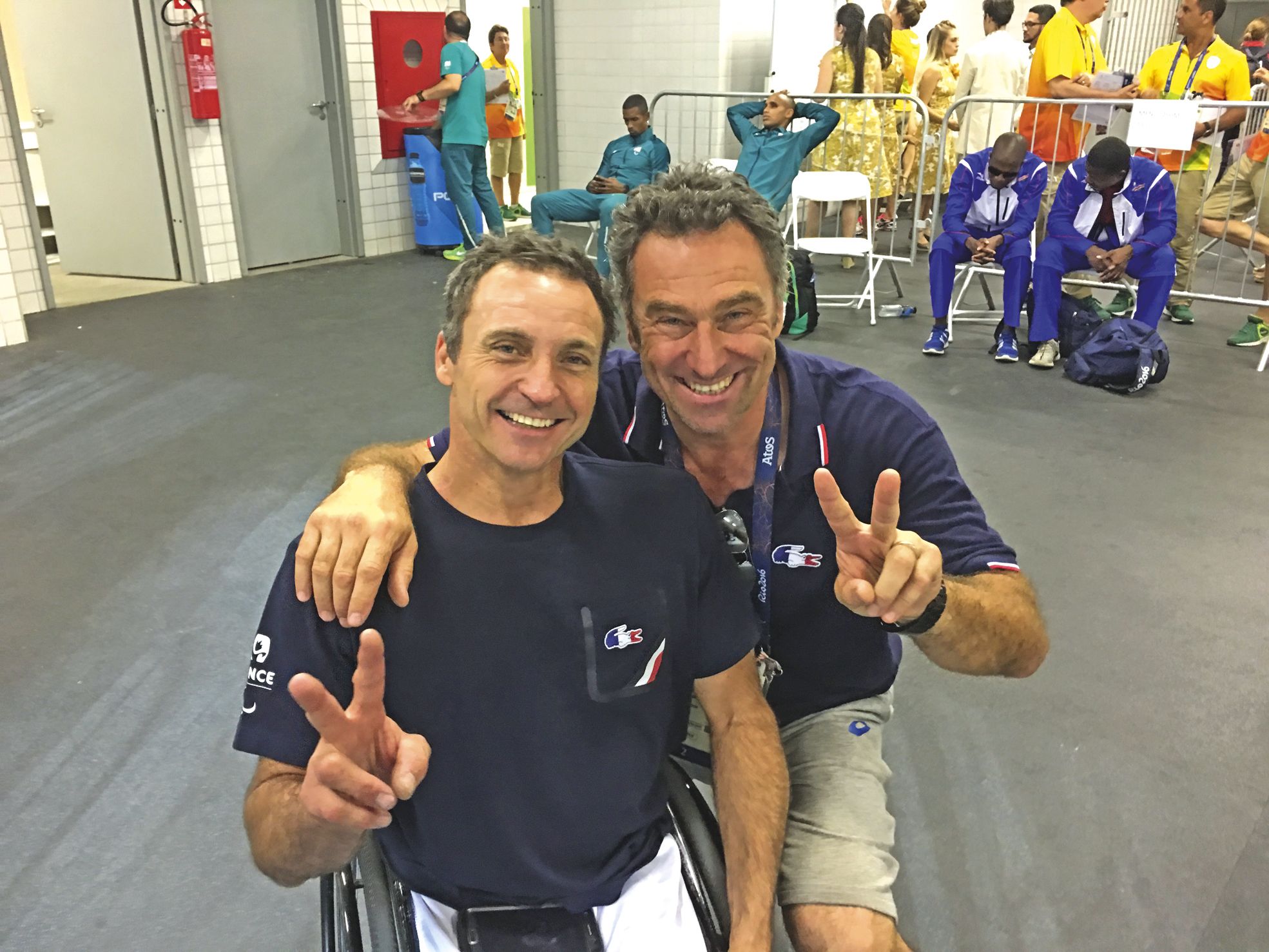 Rio, vendredi 16 septembre. Olivier Deniaud le coach et Pierre Fairbank l’athlète, une équipe qui fonctionne.