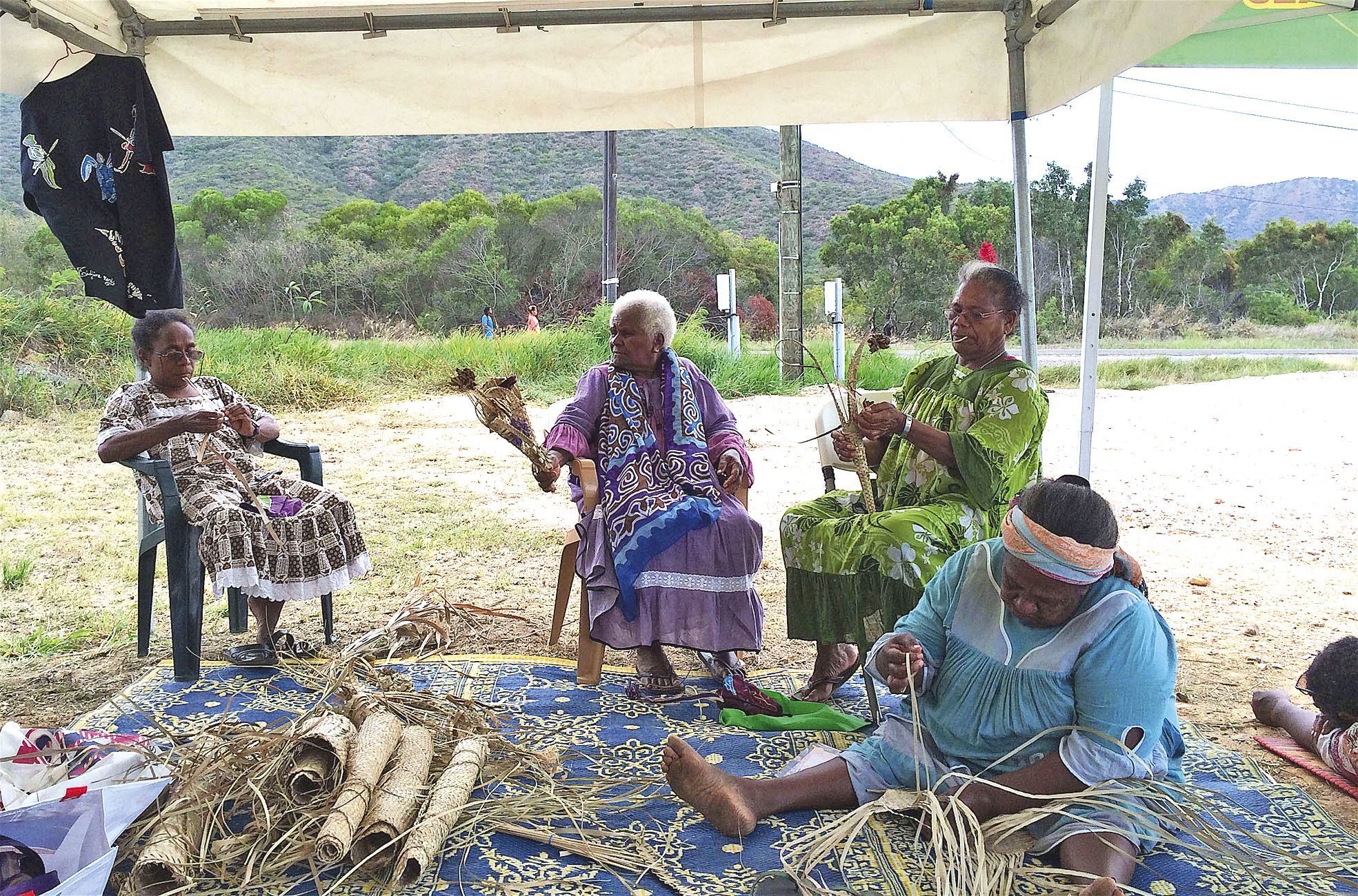 Parmi les savoir-faire traditionnels échangés au cours de ces quatre jours, la vannerie a tenu une place importante.