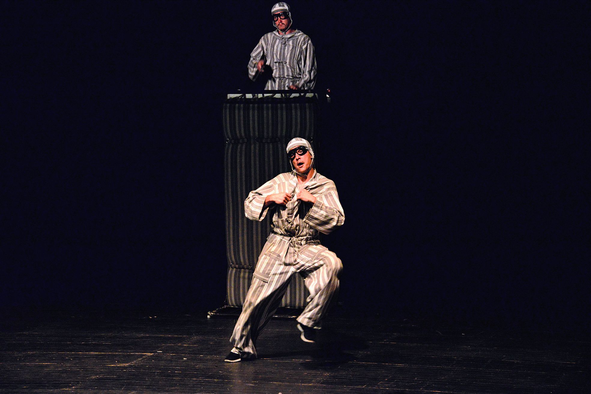 Rémy Vachet (au premier plan) et Rémi Leduc partagent la vedette de Caillasse.