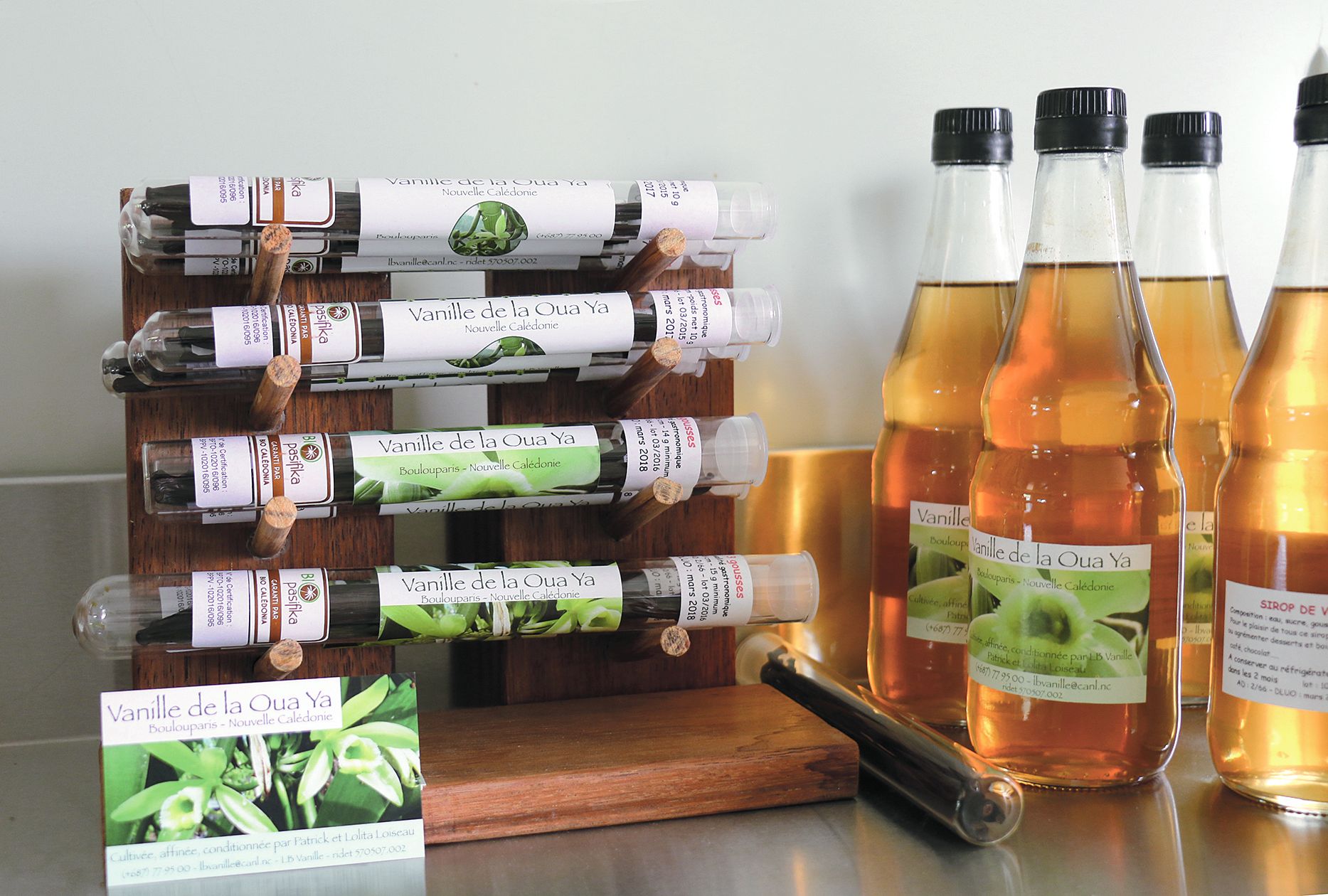 Ses produits sont vendus sur les marchés, notamment ceux de Bienvenue à la ferme, mais aussi dans des boutiques à Nouméa, à Boulouparis et à La Foa…