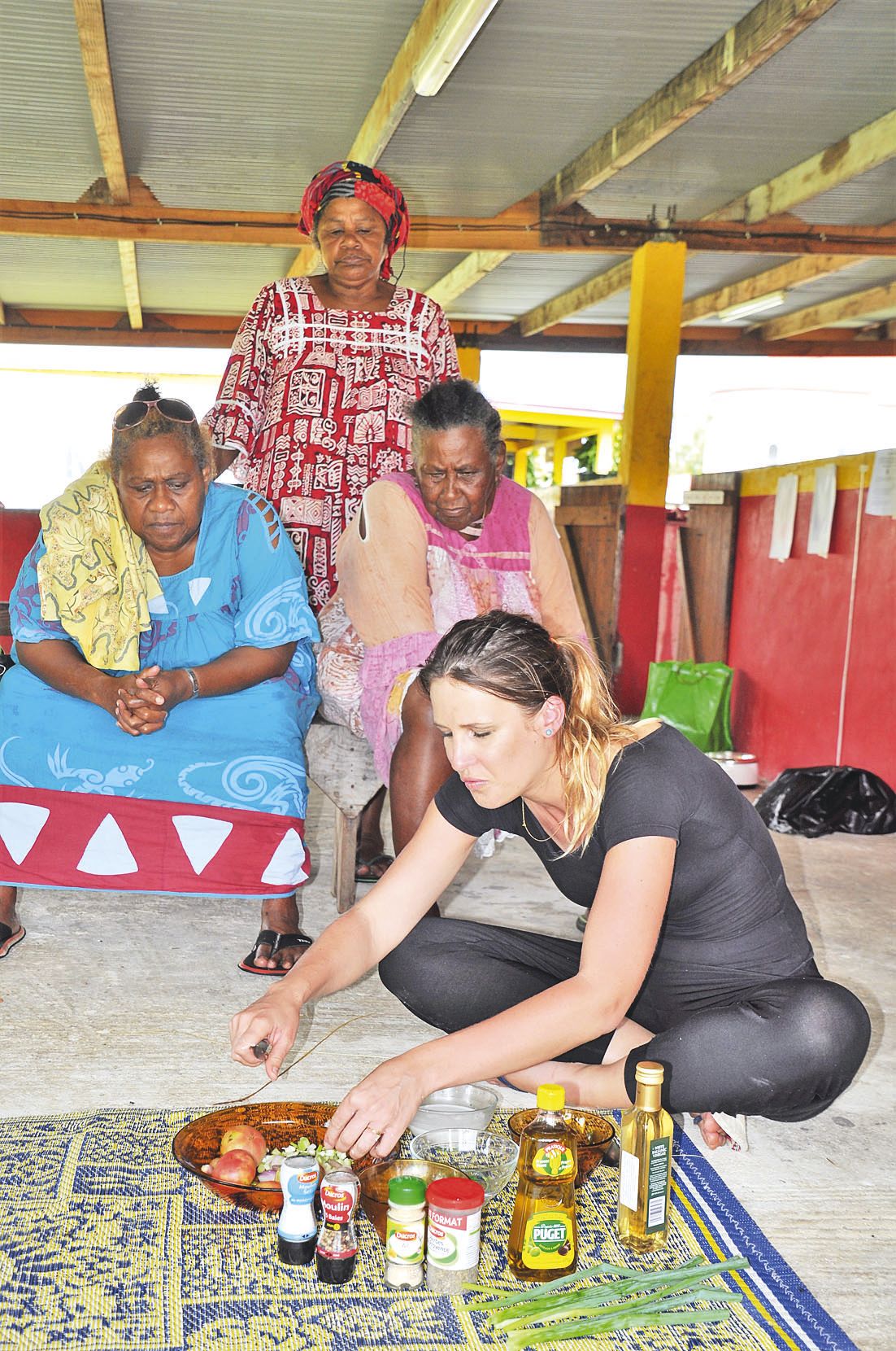 Benjamine a présenté sa vinaigrette légère qui privilégie les produits frais du jardin.