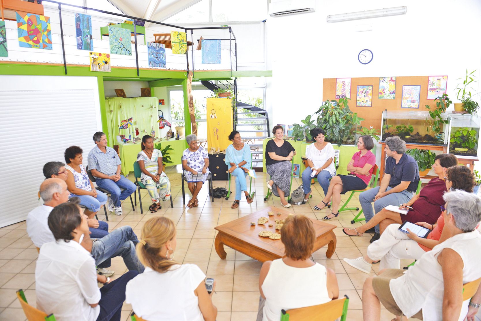 A l’internat provincial, comme dans tous les établissements qu’elle a visités, Monique Millet a tenu une réunion de travail avec les personnels.