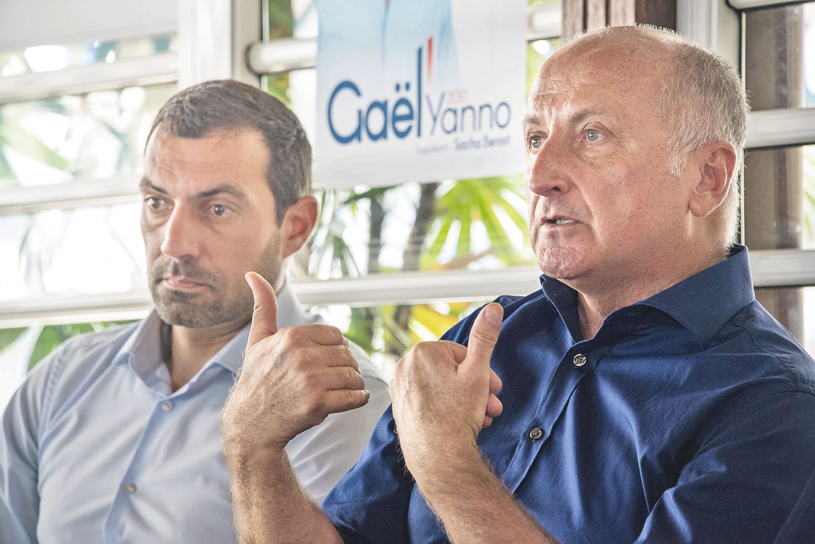 Gaël Yanno est le président de L’Union pour la Calédonie dans la France (UCF) qui rassemble le MRC de Philippe Blaise et le MPC, auquel est adhérent son suppléant Sacha Benisti.