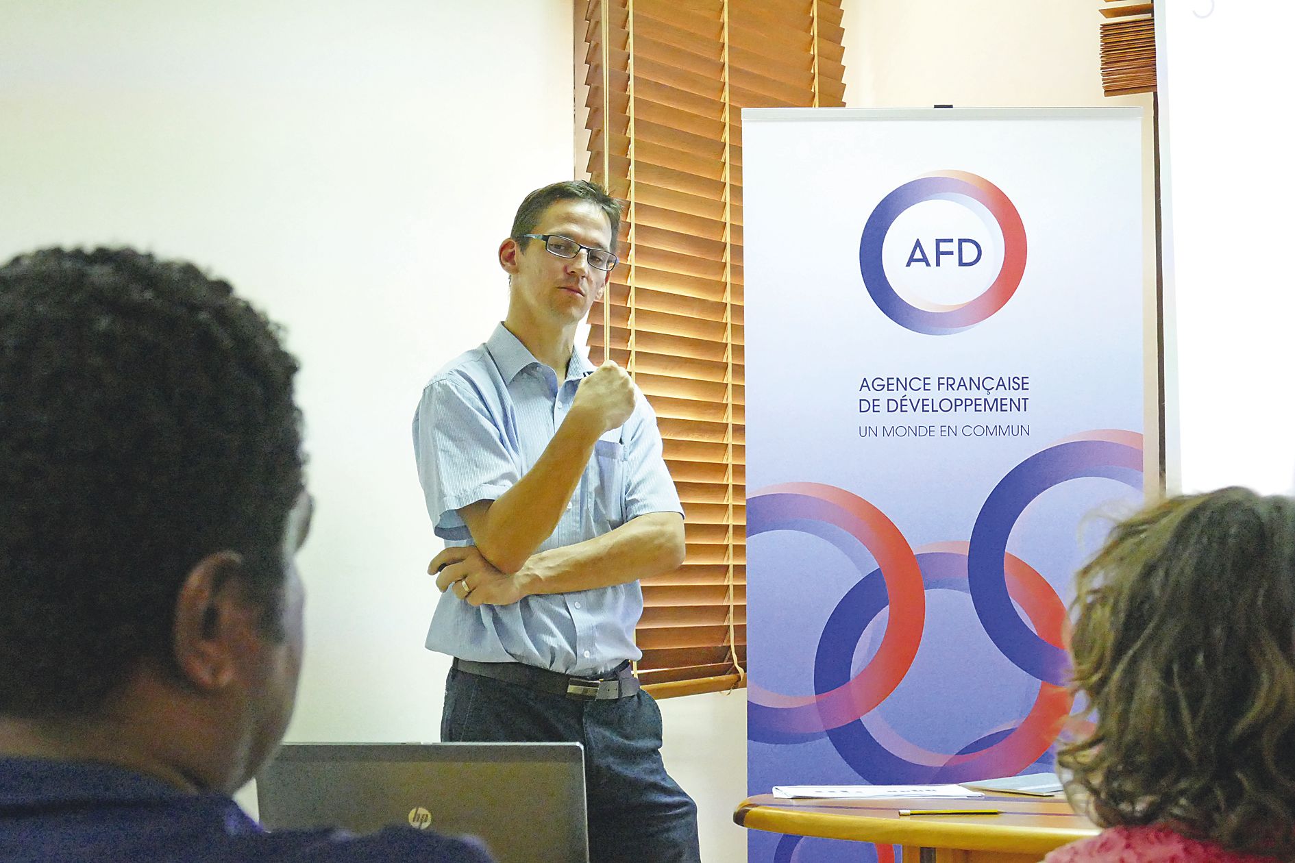 Damien Roiné (photo) et Clotilde Boutrolle, les auteurs de l’étude, présentaient l’Observatoire, hier à Nouméa.