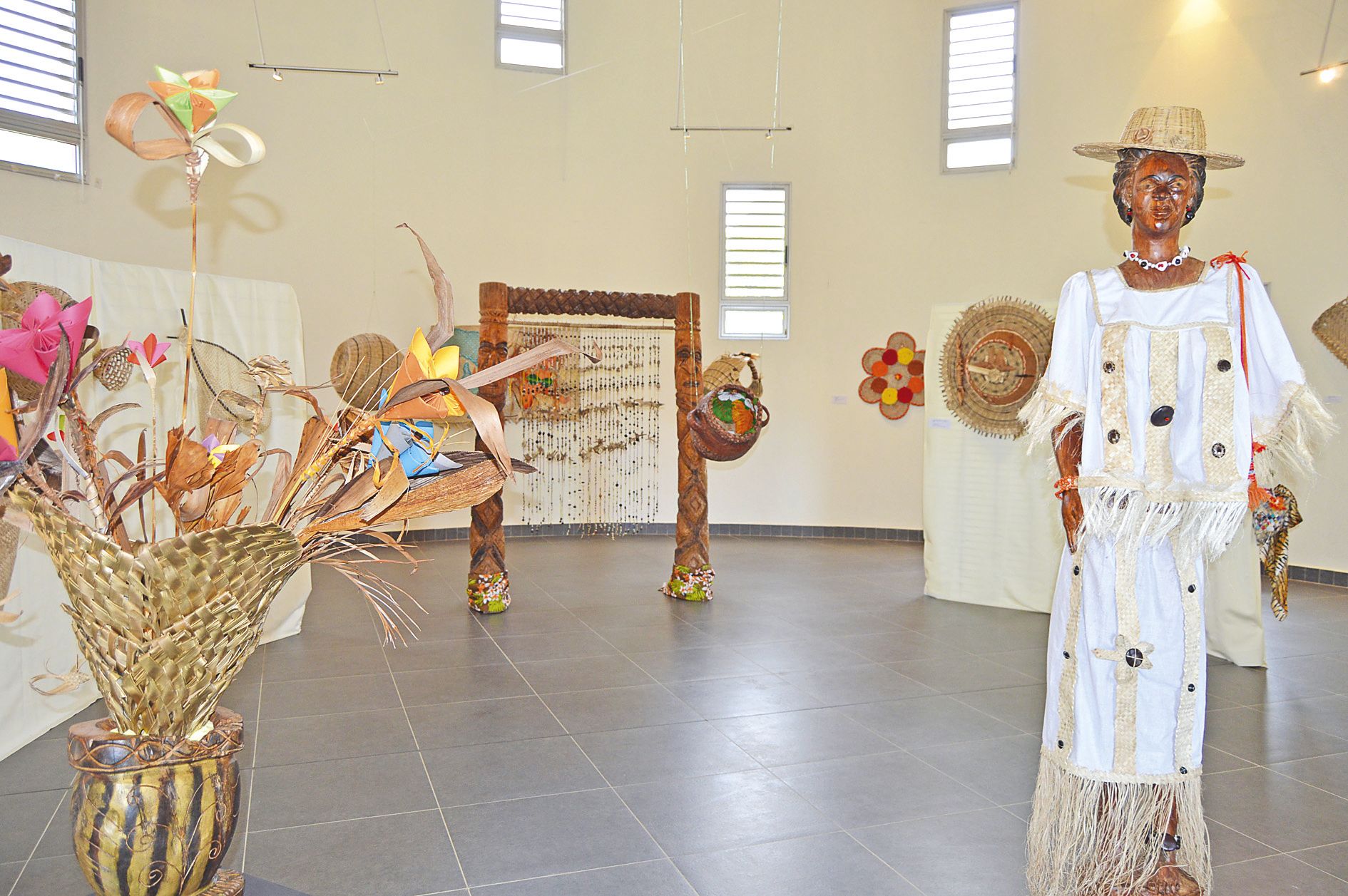 L’exposition de vannerie « Femme et son environnement » est visible jusqu’au 29 avril.