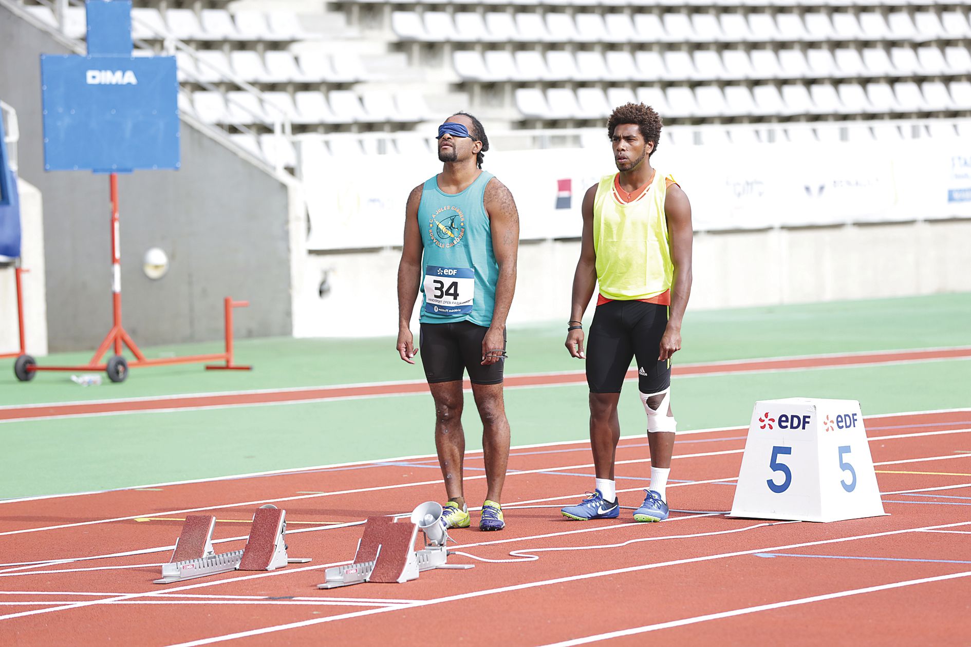 Sylvain Bova et son guide Germain Haewegene espèrent participer aux championnats du monde à Londres.