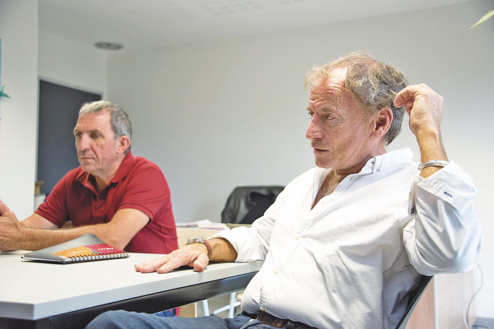 Le président-directeur-général du CSSR Etienne Latrasse (à droite), à l’origine du projet, et son directeur adjoint, embauché en août dernier, Didier Kerangouarec.