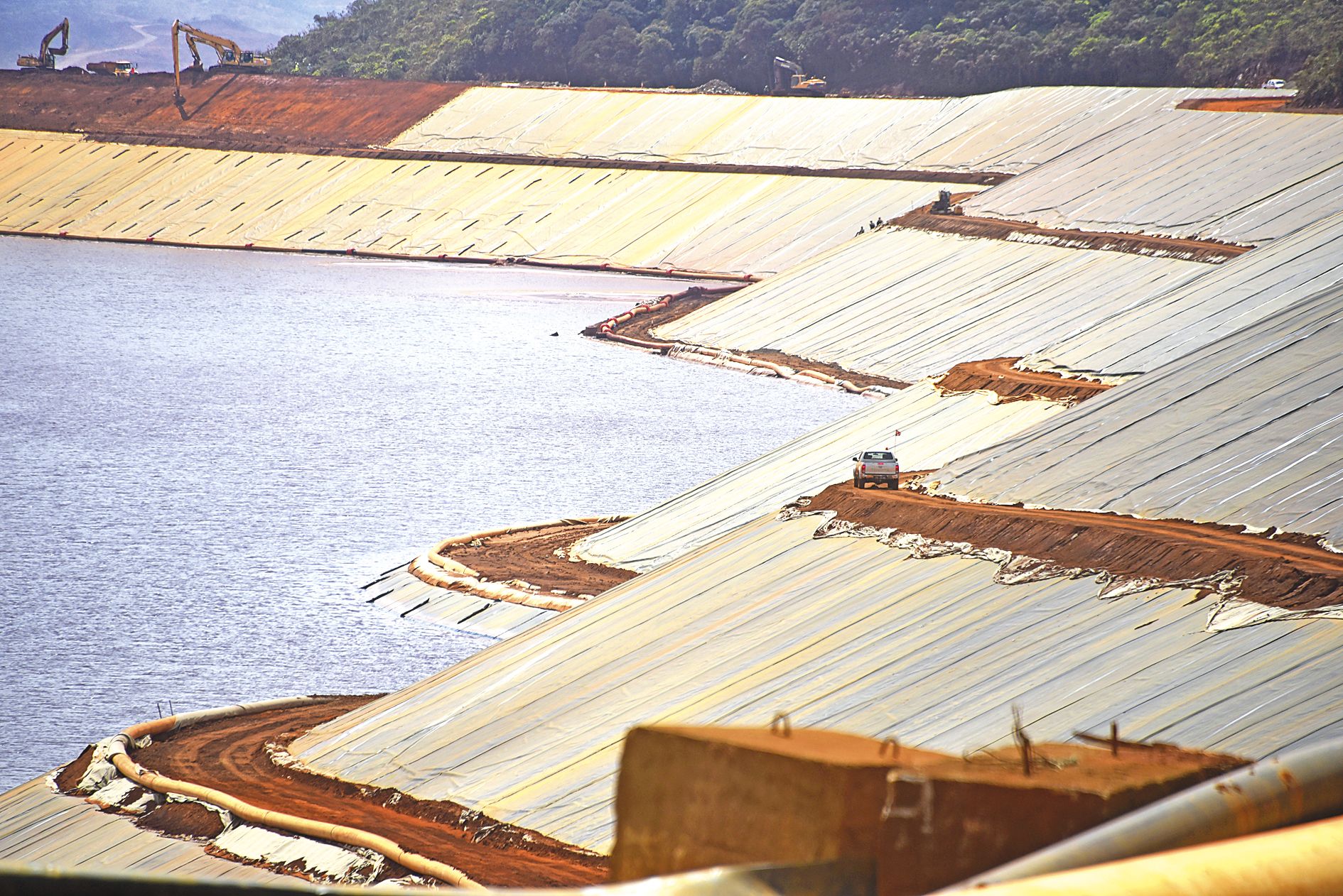 Vale a imaginé une solution technologique permettant le stockage de résidus, non plus humides, mais secs, sur la zone actuelle KO2.