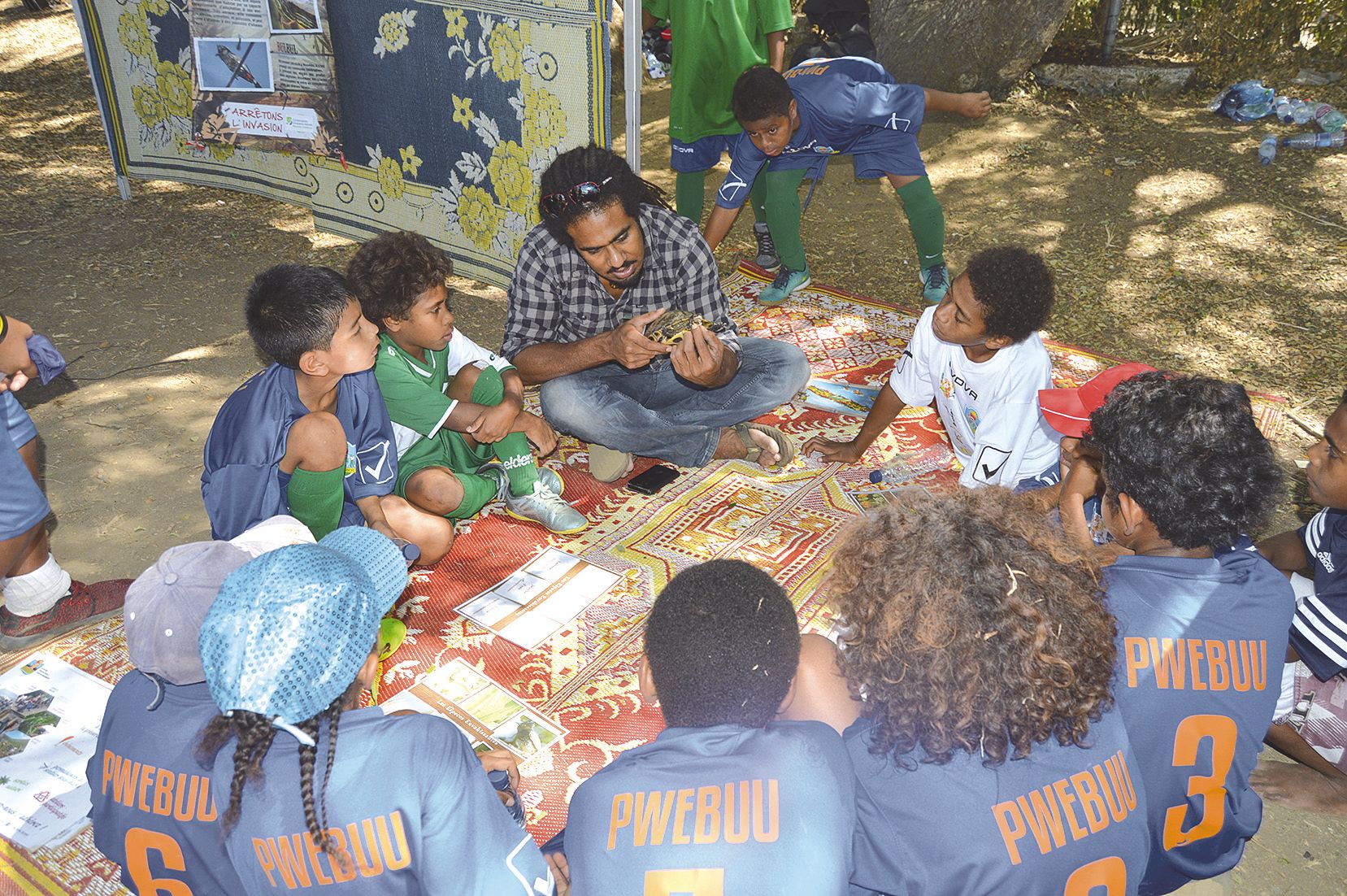 « Si vous voyez une tortue de Floride, il faut appeler les gardes nature. » Les jeunes ont été sensibilisés aux espèces  envahissantes par le Centre d’initiation à l’environnement (CIE). Rugby et sécurité routière leur étaient aussi proposés.