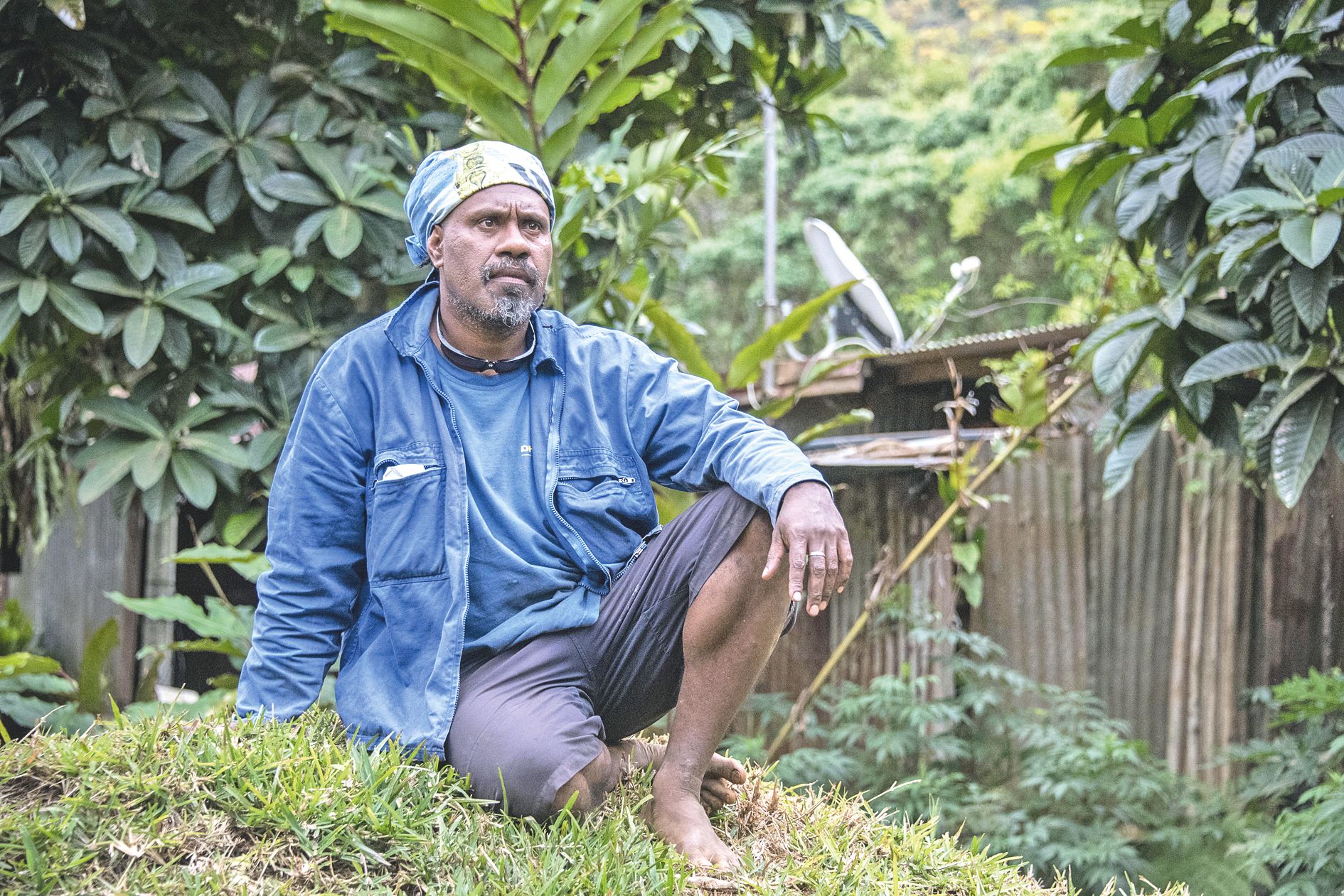 Paulin Kaouwi, 44 ans, est passé par l’école des métiers de la mine, a intégré la NMC puis la SLN qui a installé, dès 1920, la station d’élevage de Kua.