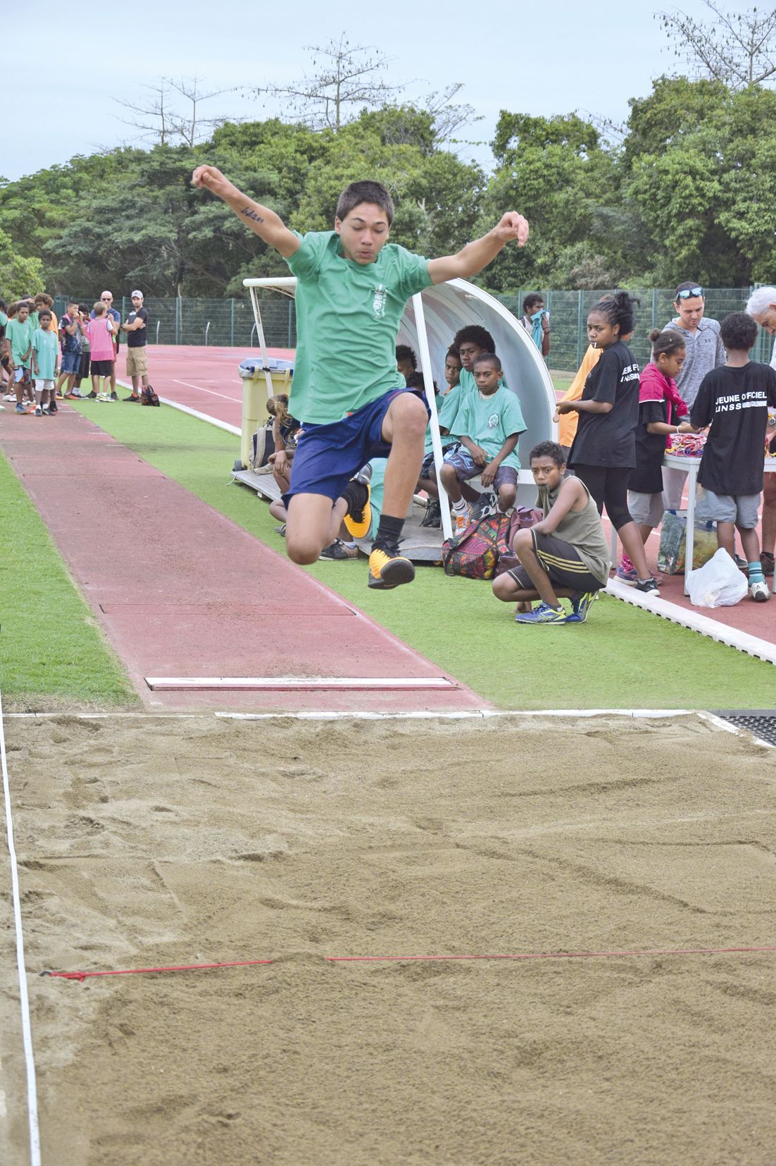 Triple saut et saut en longueur, les sportifs ont enchaîné les épreuves.