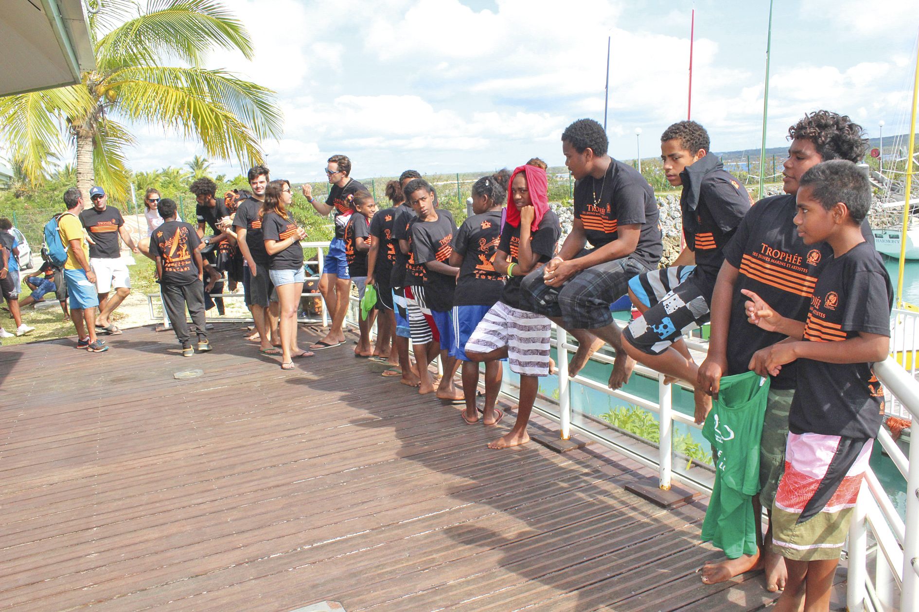 Les jeunes marins ont été attentifs aux consignes et aux explications données par les  responsables et les organisateurs de ce trophée.