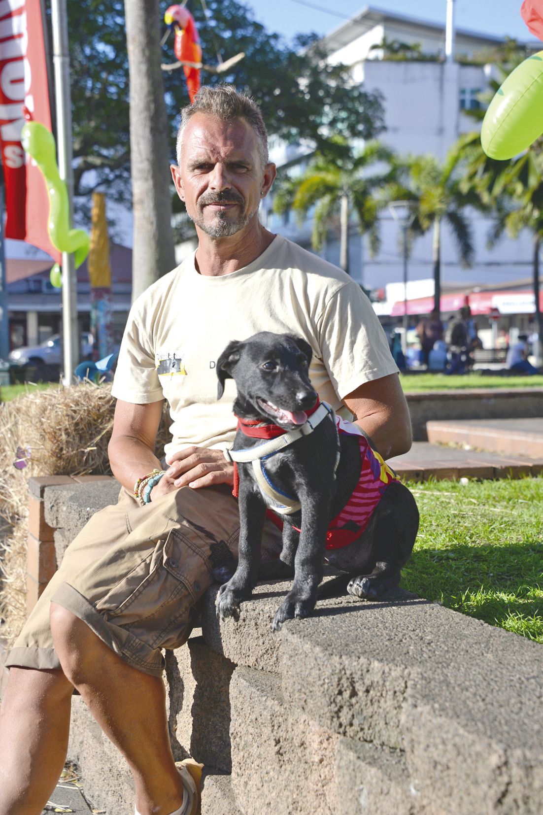 Ils ont fait les beaux pour séduire les familles de passage hier. Des petits chiens étaient proposés à l’adoption par des associations très actives toute l’année sur le terrain. Il était également possible de soutenir ces dernières avec des dons, notammen