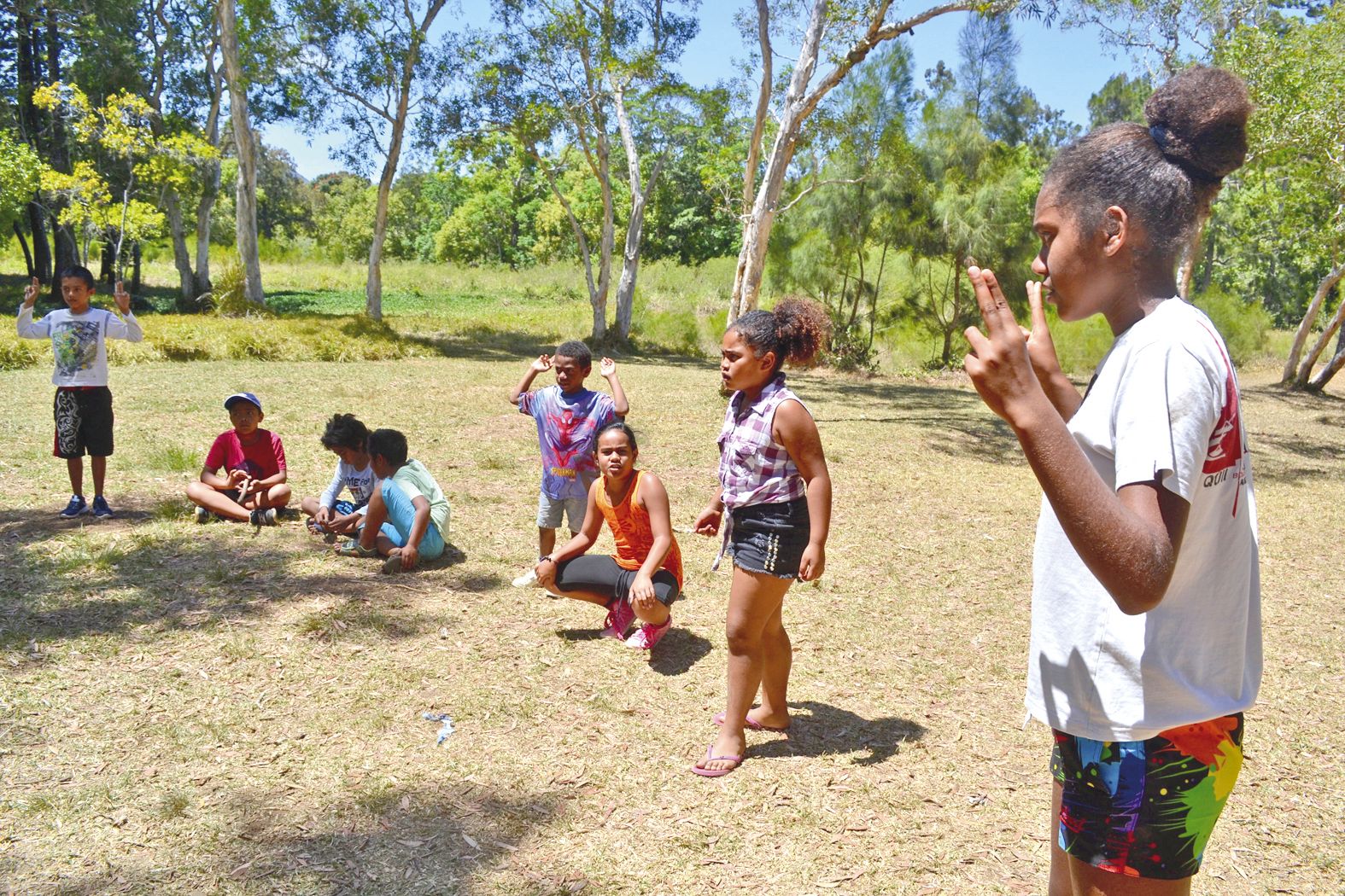 Le lycée Saint-Jean-XXIII accueille durant toute la semaine, le centre de loisirs Acaf où les activités font la part belle à la détente (notre photo), mais aussi aux cultures urbaines, avec des animations comme le graff, le slam, le foot ou encore la dans