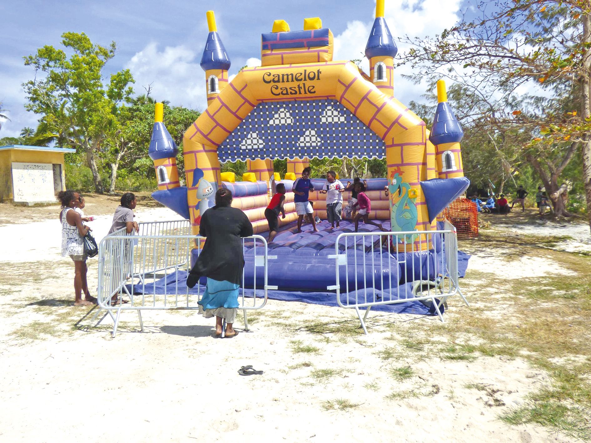Les enfants n’ont pas été oubliés lors de cette journée, grâce au château gonflable.