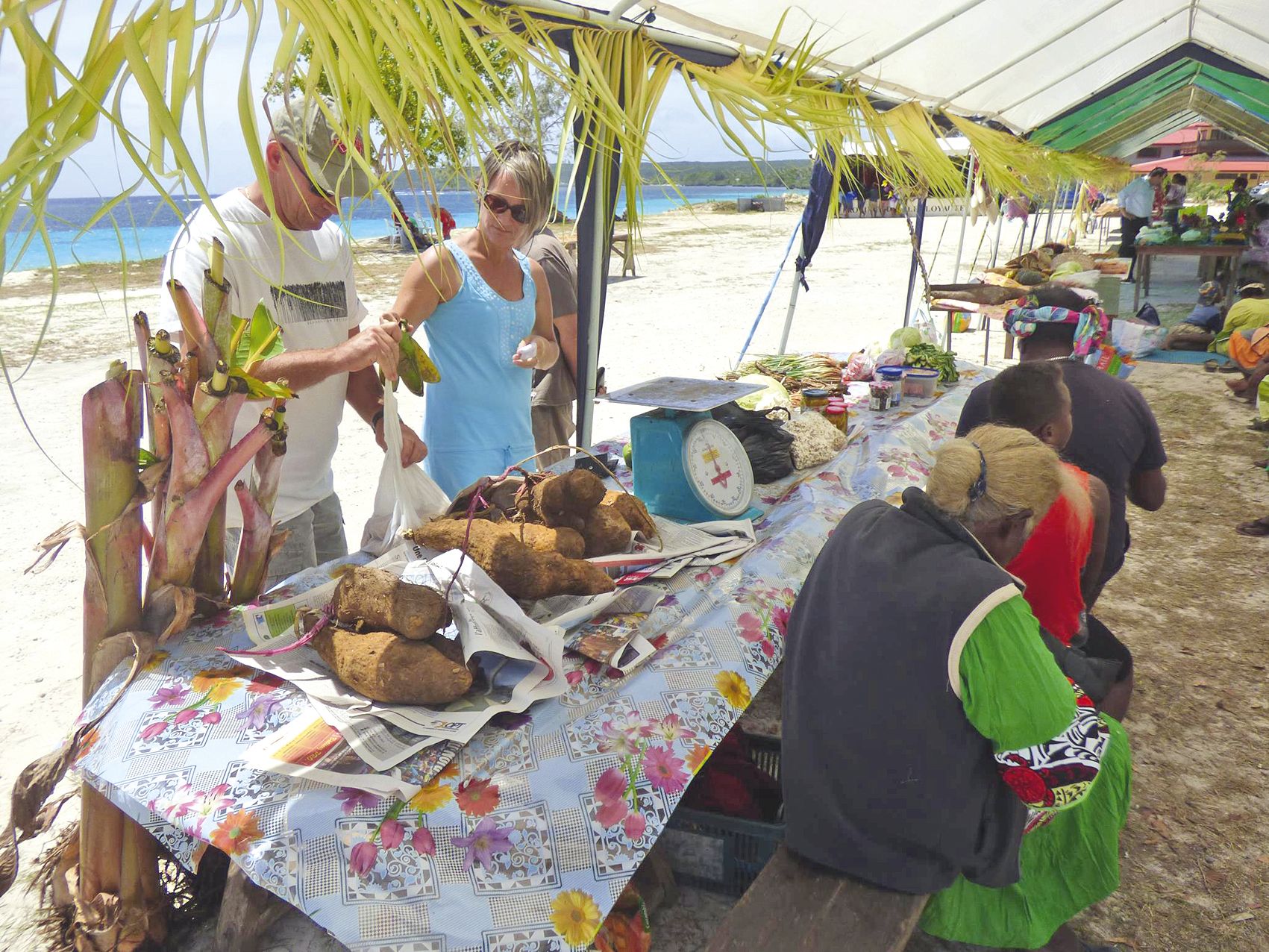 Les touristes et les visiteurs, nombreux, se sont arraché les produits proposés dans des stands verdoyants et soignés. Des stands de tressage, d’apiculture et de produits bio issus de cultures vivrières ou maraîchères ainsi qu’un marché de produits agrico