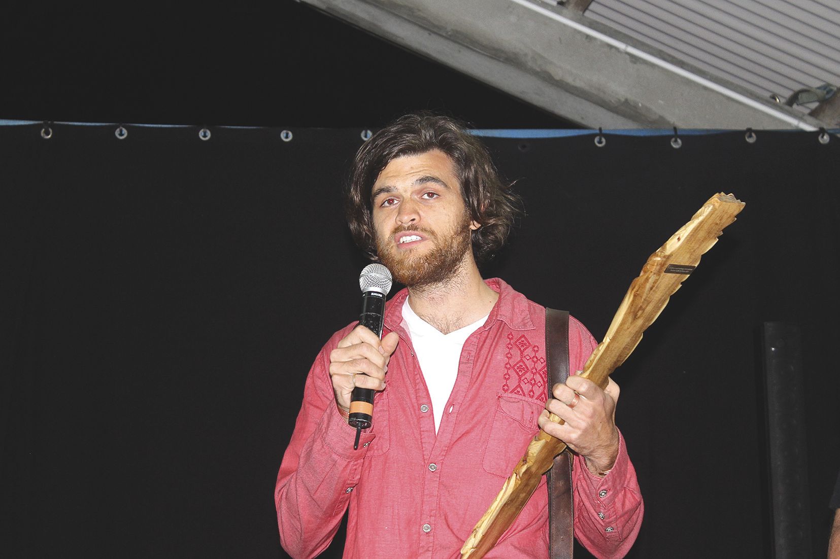 L’Allemand Florian Kunert a reçu, à Ânûû-rû Âboro, sa toute première récompense pour Oh Brother Octopus. Il s’est aussi vu remettre le trophée de sa compagne, la réalisatrice de The Island, restée à Berlin pour finir un montage.