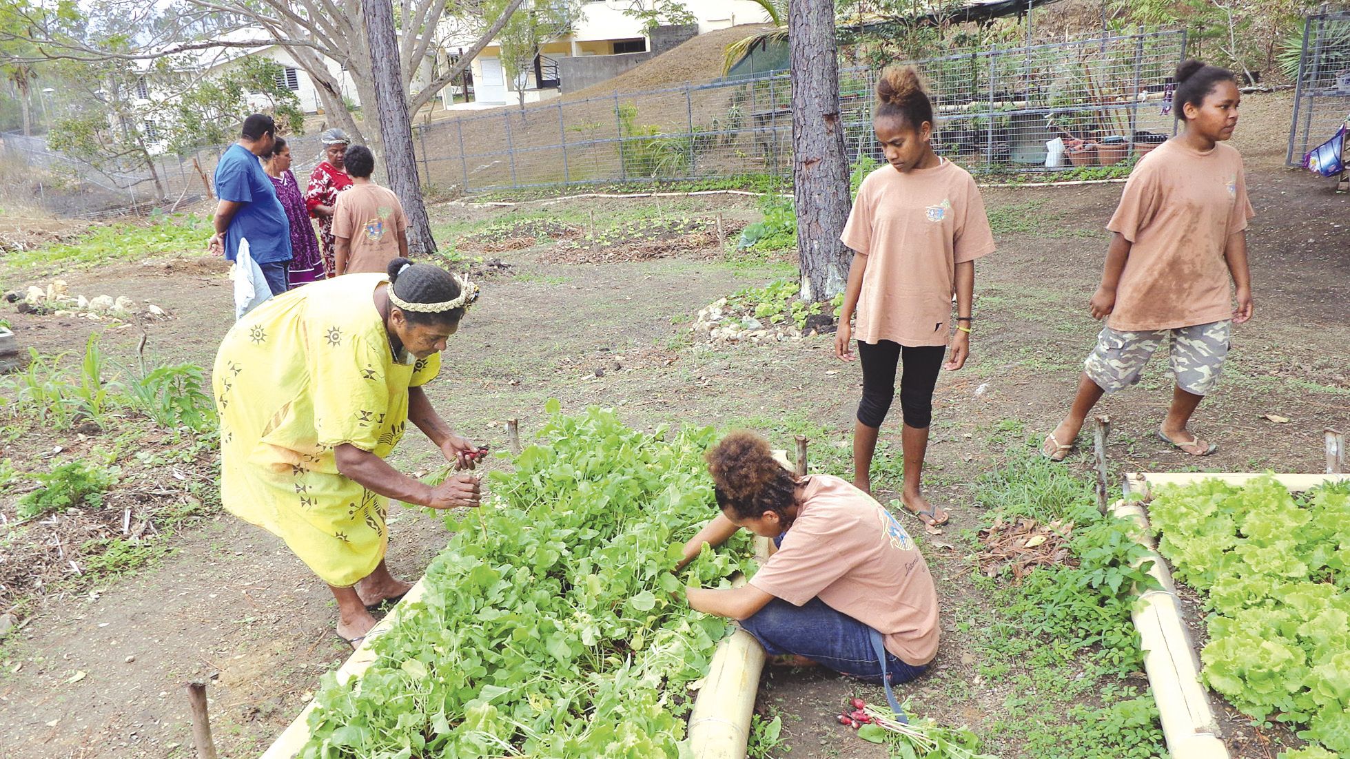 Les parents ont pu découvrir le jardin réalisé par les internes. Une véritable fierté pour les élèves qui ont pu échanger avec leur famille.