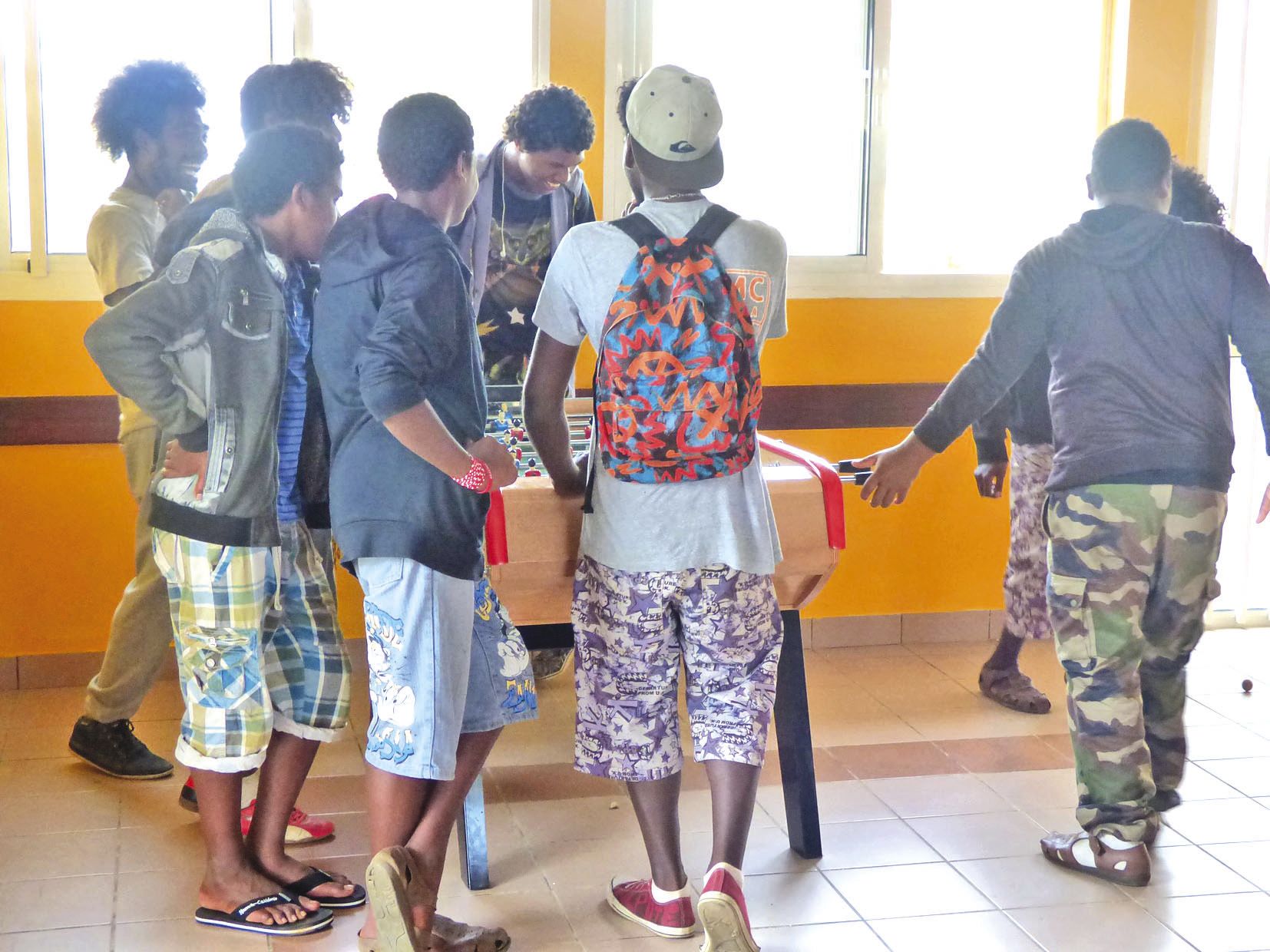 Le baby-foot n’est pas non plus étranger au succès du lieu.