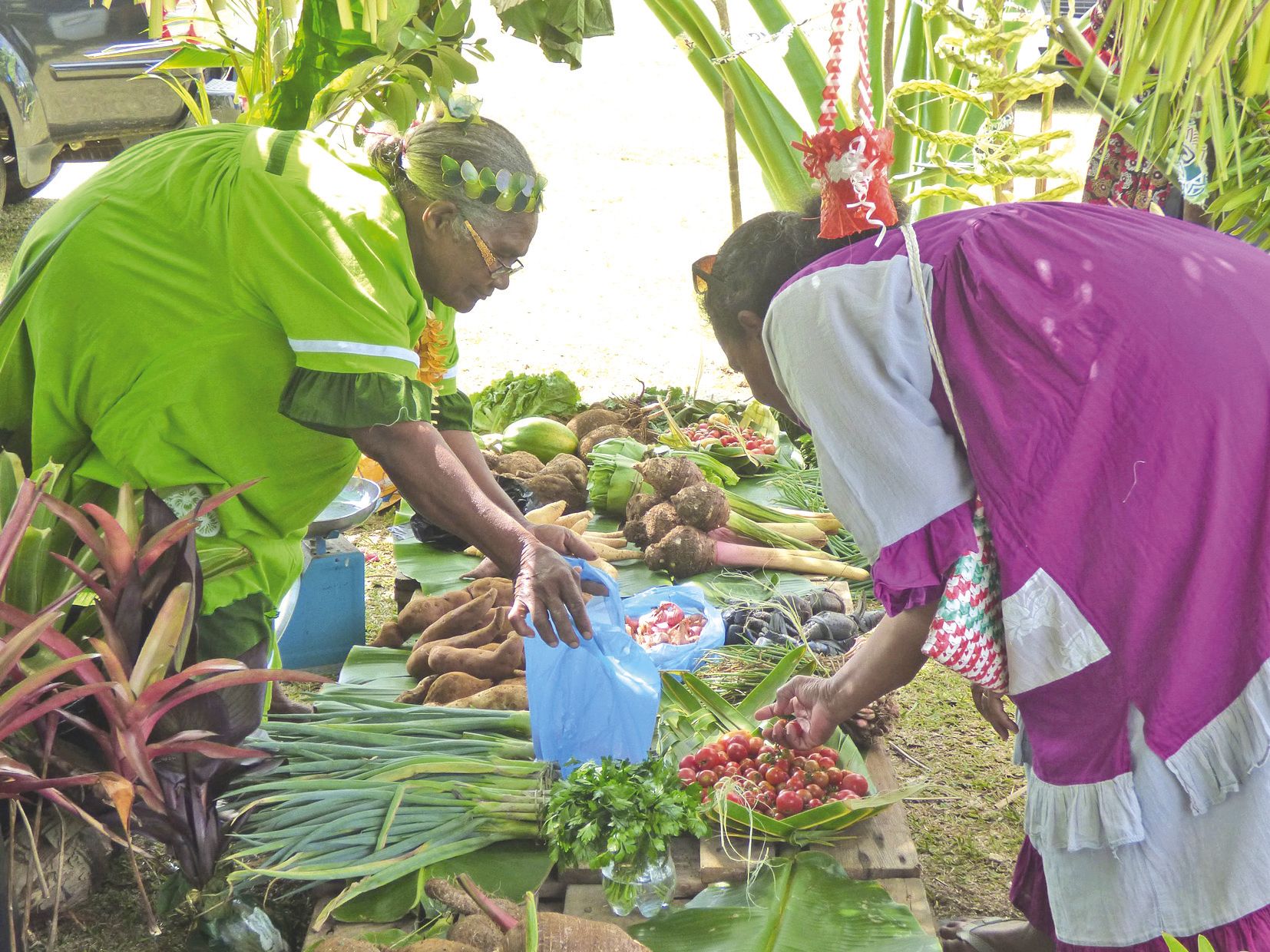 Dès l’ouverture, les visiteurs se sont rués sur les étals bien garnis de produits 100 % bio.