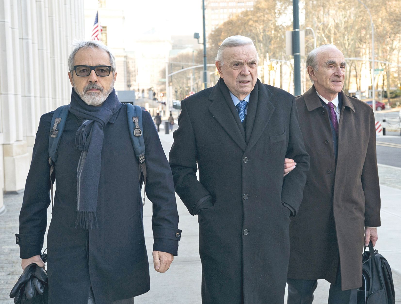 José Maria Marin (au centre), ancien président de la Fédération brésilienne.