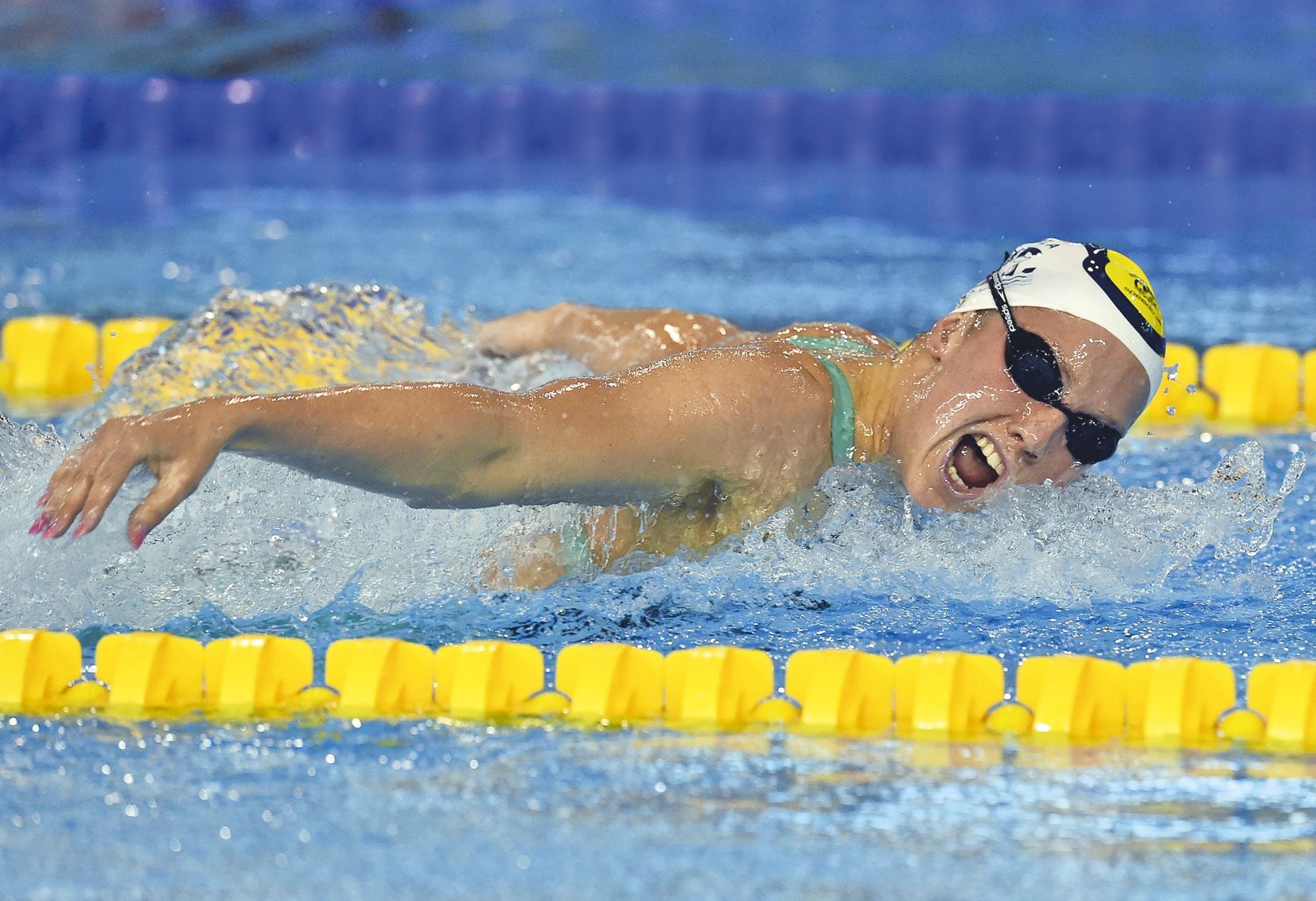 Alors qu’elle se dirige de plus en plus vers l’eau libre, Lara Grangeon a choisi de nager sur certaines distances plus longues à Montpellier.