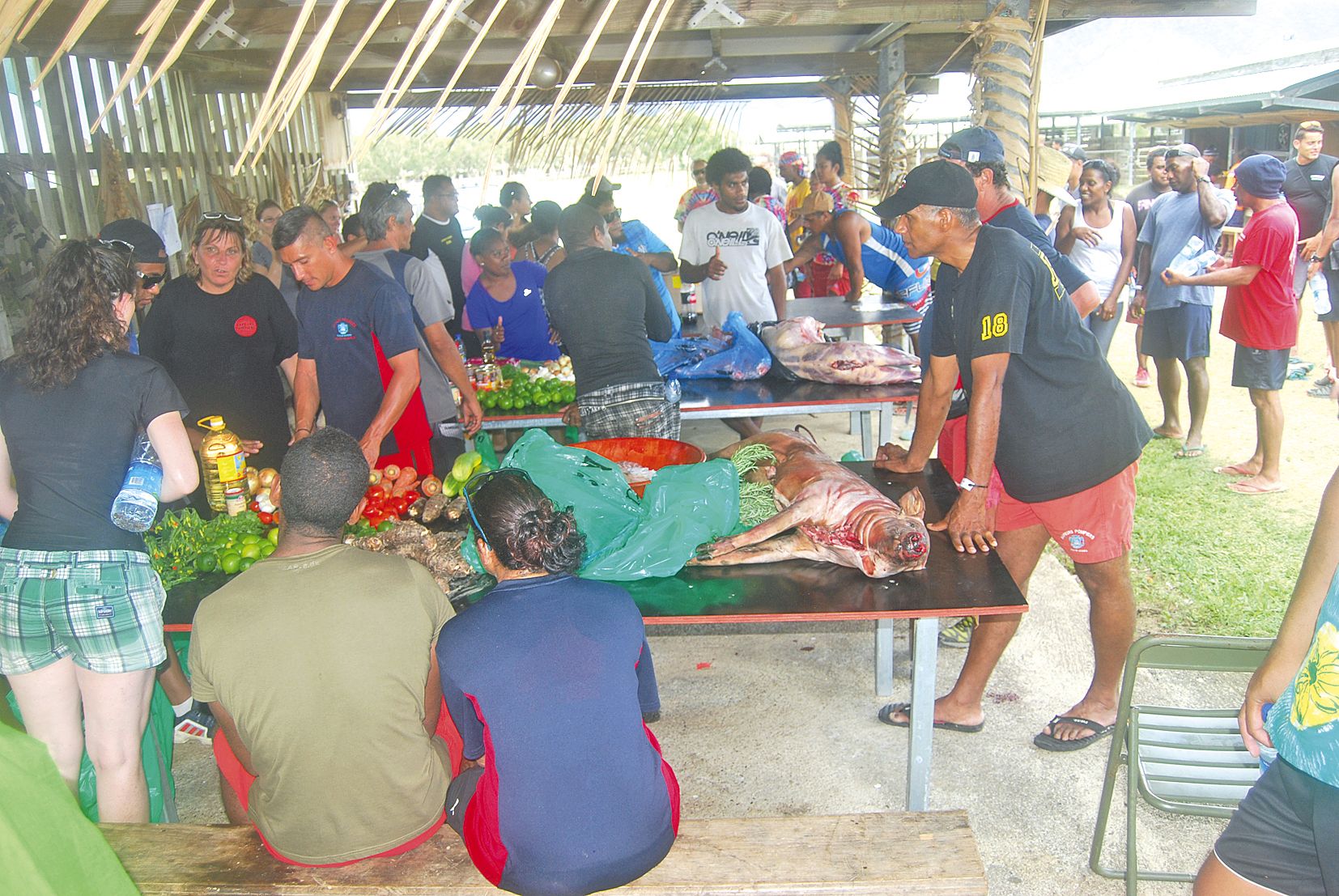 C’est en début d’après-midi que l’épreuve de type « Top chef » a débuté. Les concurrents devaient confectionner des mets à partir d’ingrédients imposés car inspirés des personnages de la Brousse en folie.