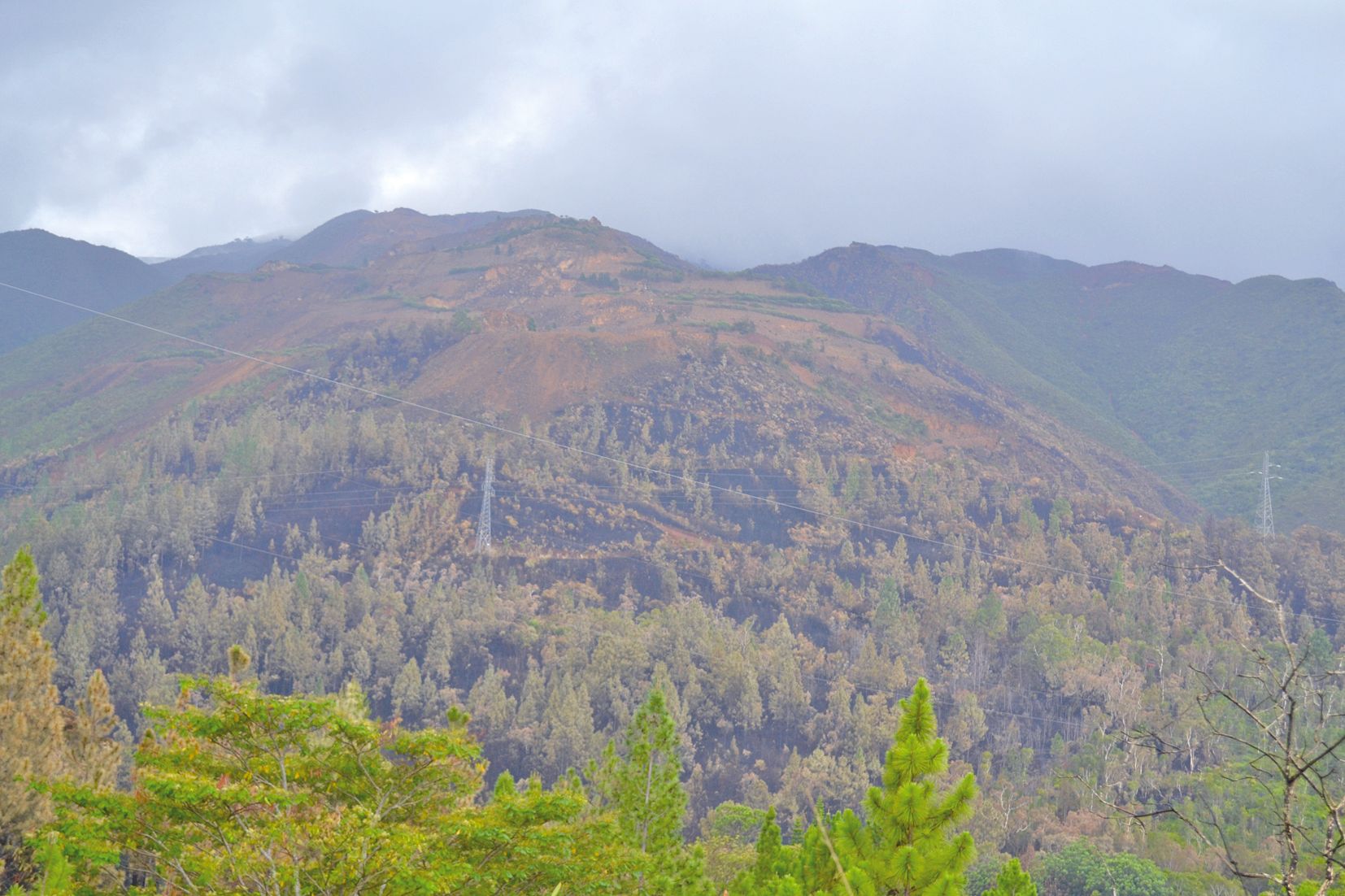 L’arrivée de la pluie dans la Chaîne ravagée, en milieu de matinée, a été une bonne surprise pour les habitants de la vallée et pour les pompiers, qui accumulent de la fatigue.