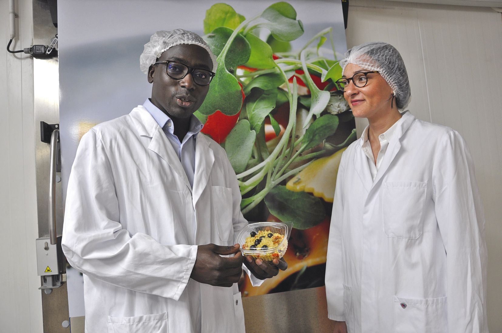 Sountou Bousso, directeur général de Newrest NC, et Aurélie Gueguen, vice-présidente Asie-Pacifique, ont détaillé les engagements.