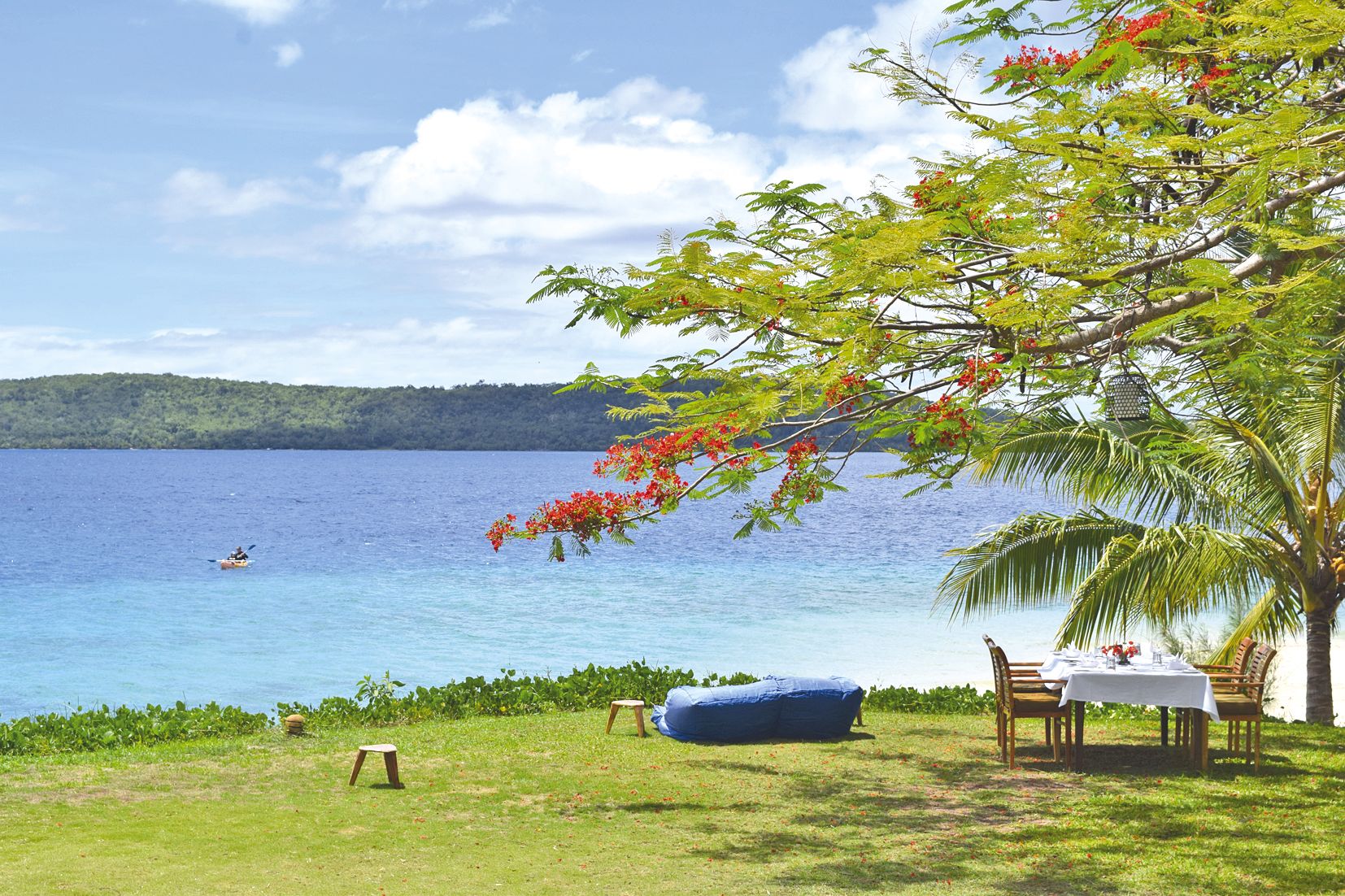 Le Havannah resort, sur la côte Ouest, offre une belle halte gastronomique à 40 minutes de Port-Vila.