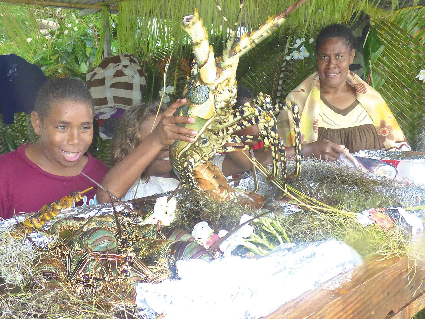 Malgré le mauvais temps, les exposants ont accueilli les  visiteurs avec le sourire et avec des produits magnifiques.