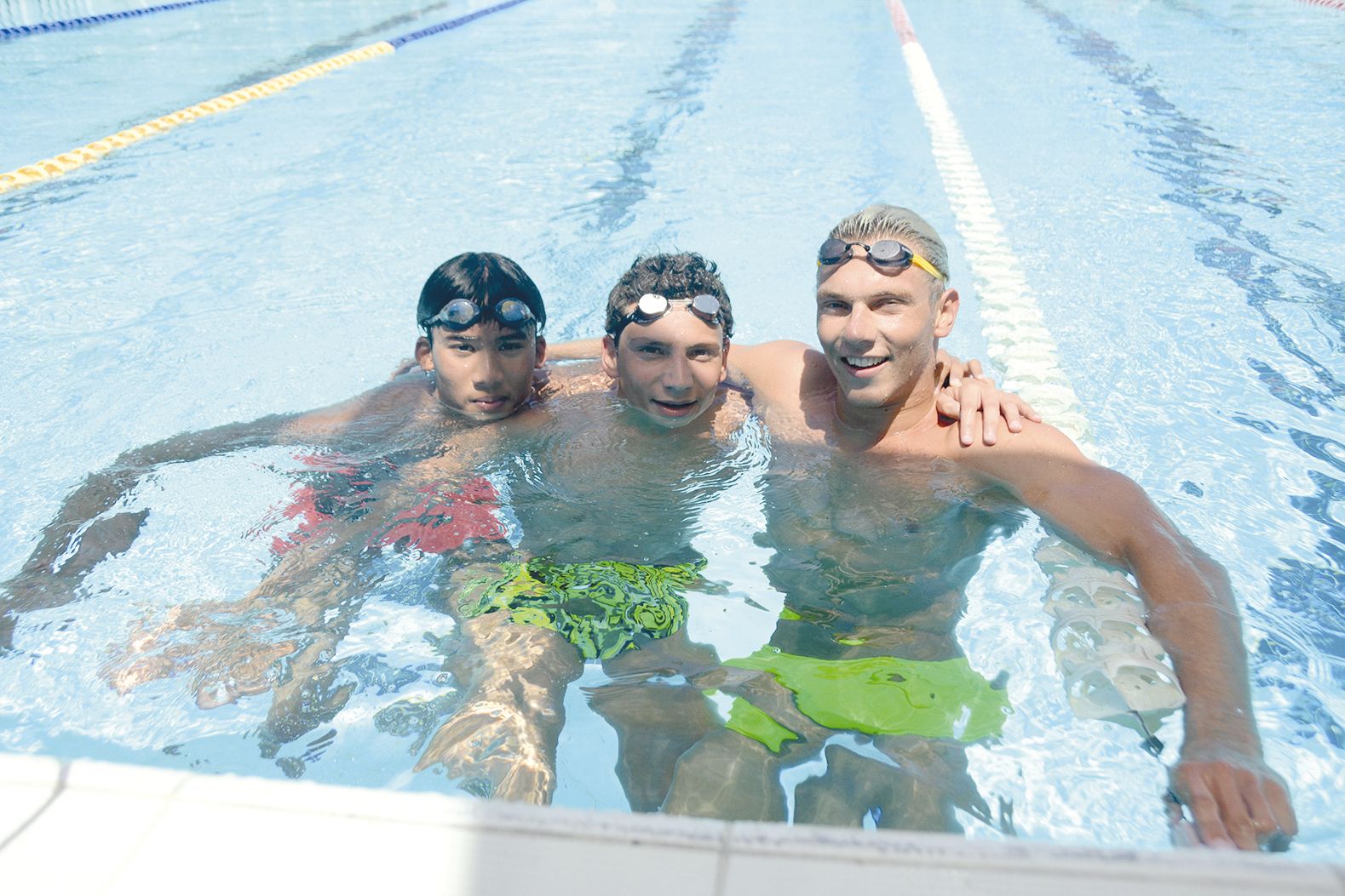 De gauche à droite : Vincent Tavong, Yanis Dalverny  et Florent Janin. Ils s’entraînent tous les trois au CNC.
