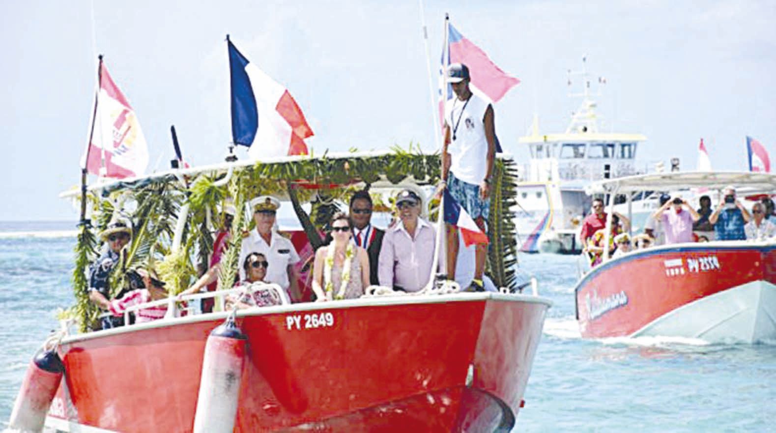 La ministre s’est rendue aux Tuamotu.