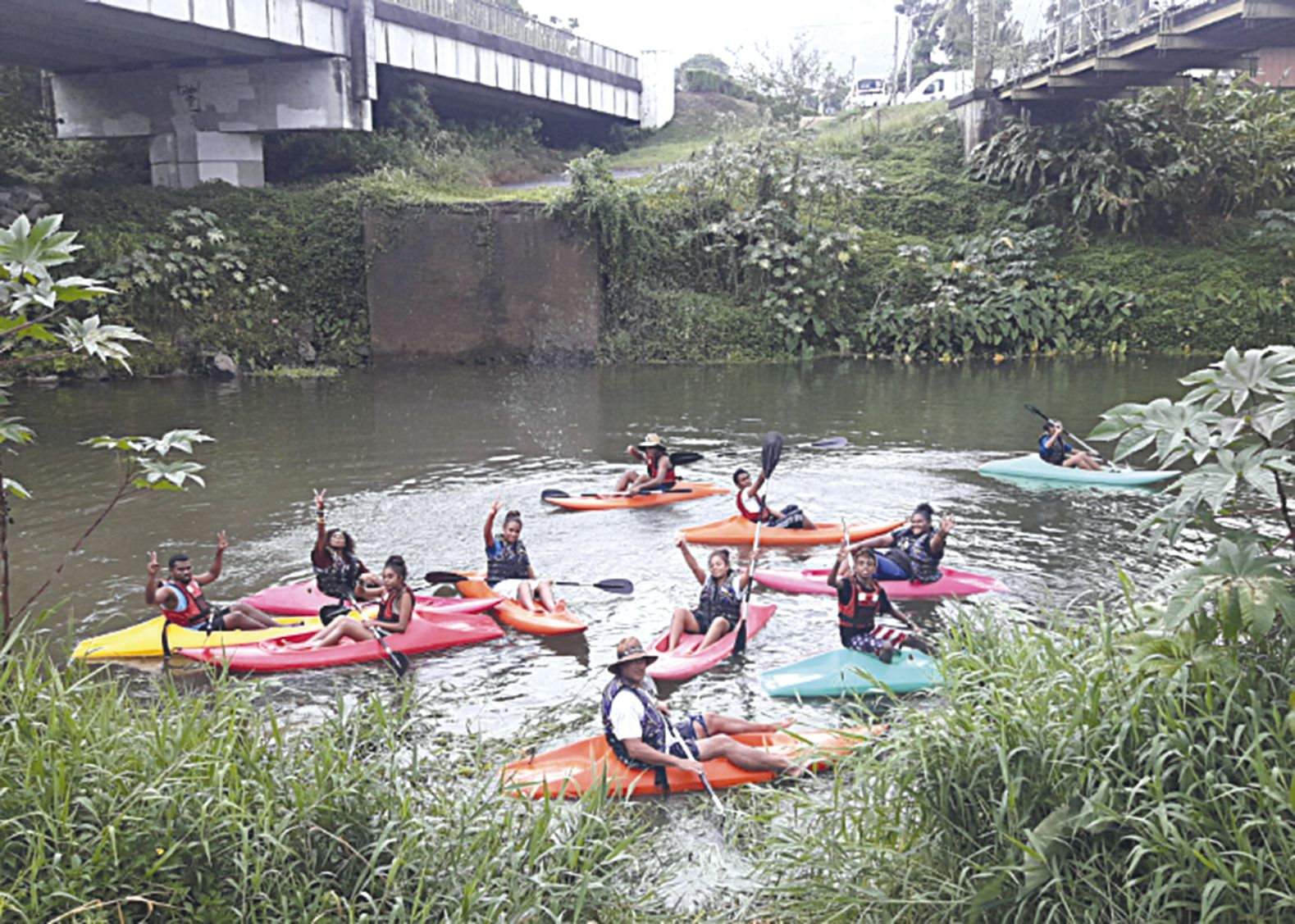 Les participants au camp ont pleinement profité des activités de plein air proposées dans la région.