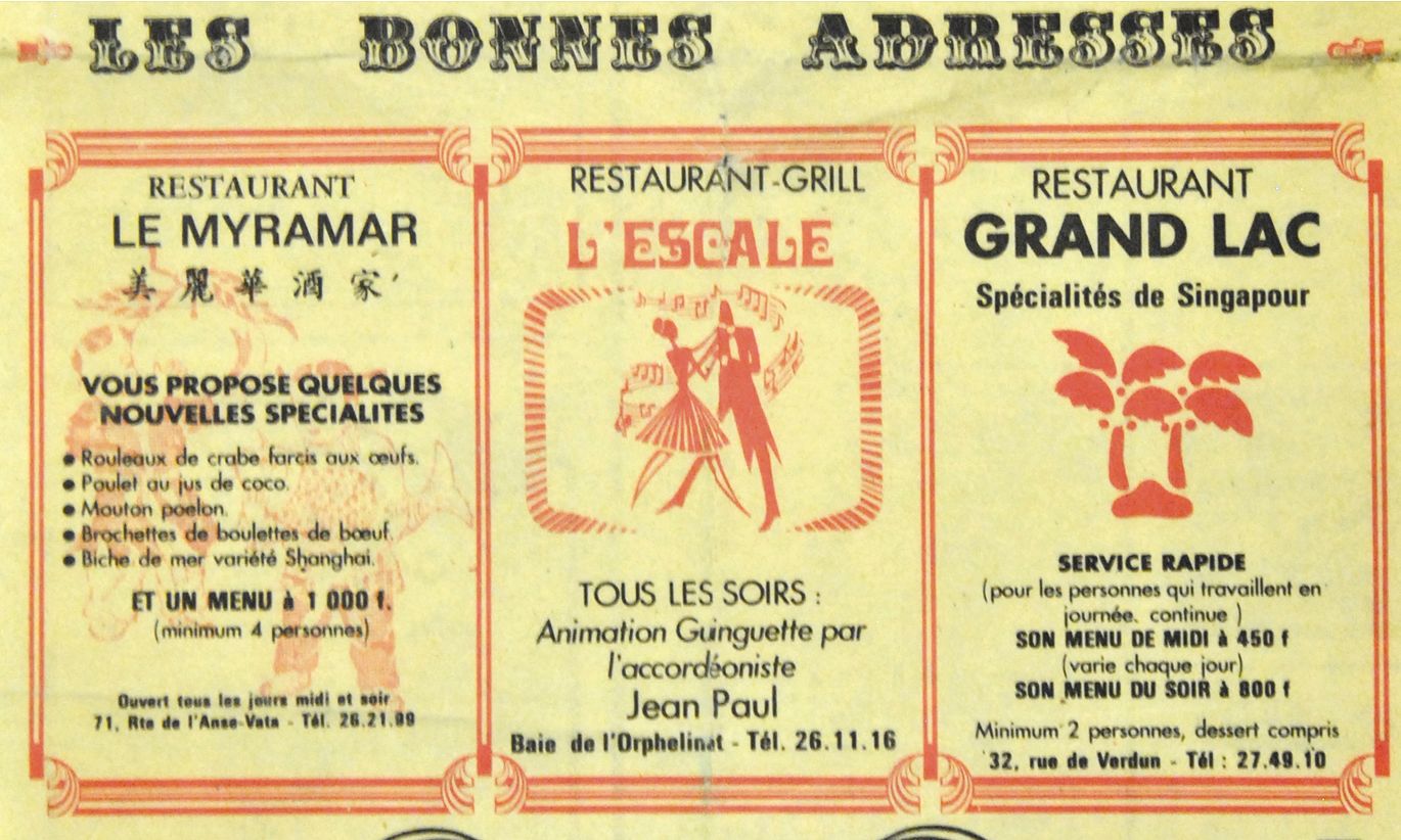 A son ouverture, le restaurant proposait un menu à 1 000 F pour quatre personnes. Et déjà des spécialités du moment.