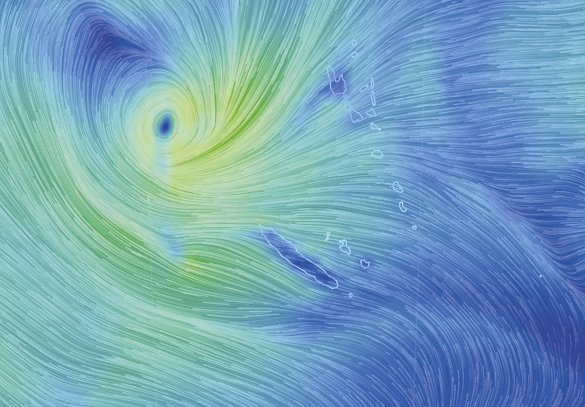 Prévision de la position de la dépression aujourd’hui à 20 heures. Sa trajectoire devrait ensuite piquer vers l’Australie.