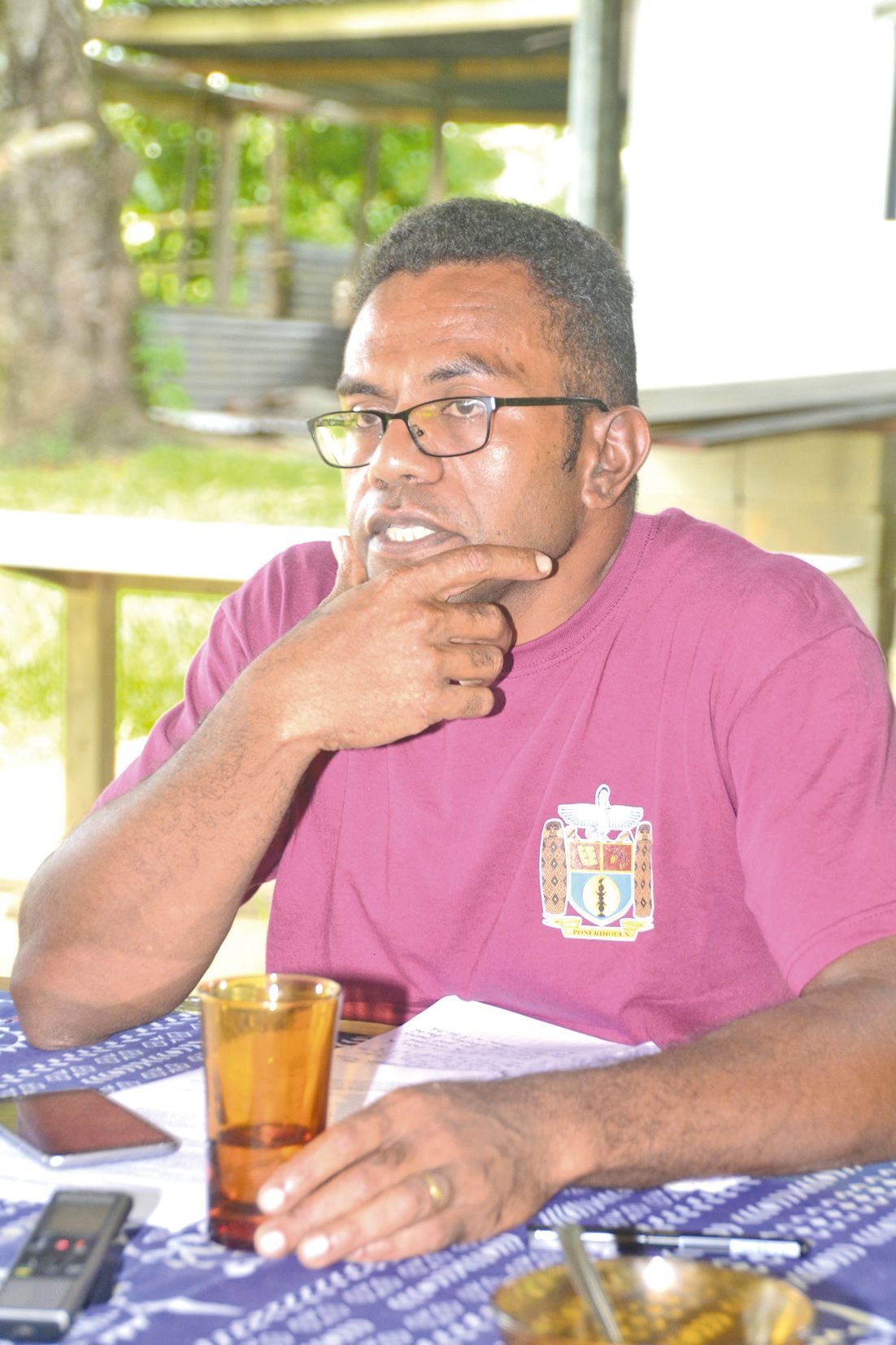 En l’absence du directeur du centre culturel de Hienghène, Angelo Fisdiepas a pris la parole.