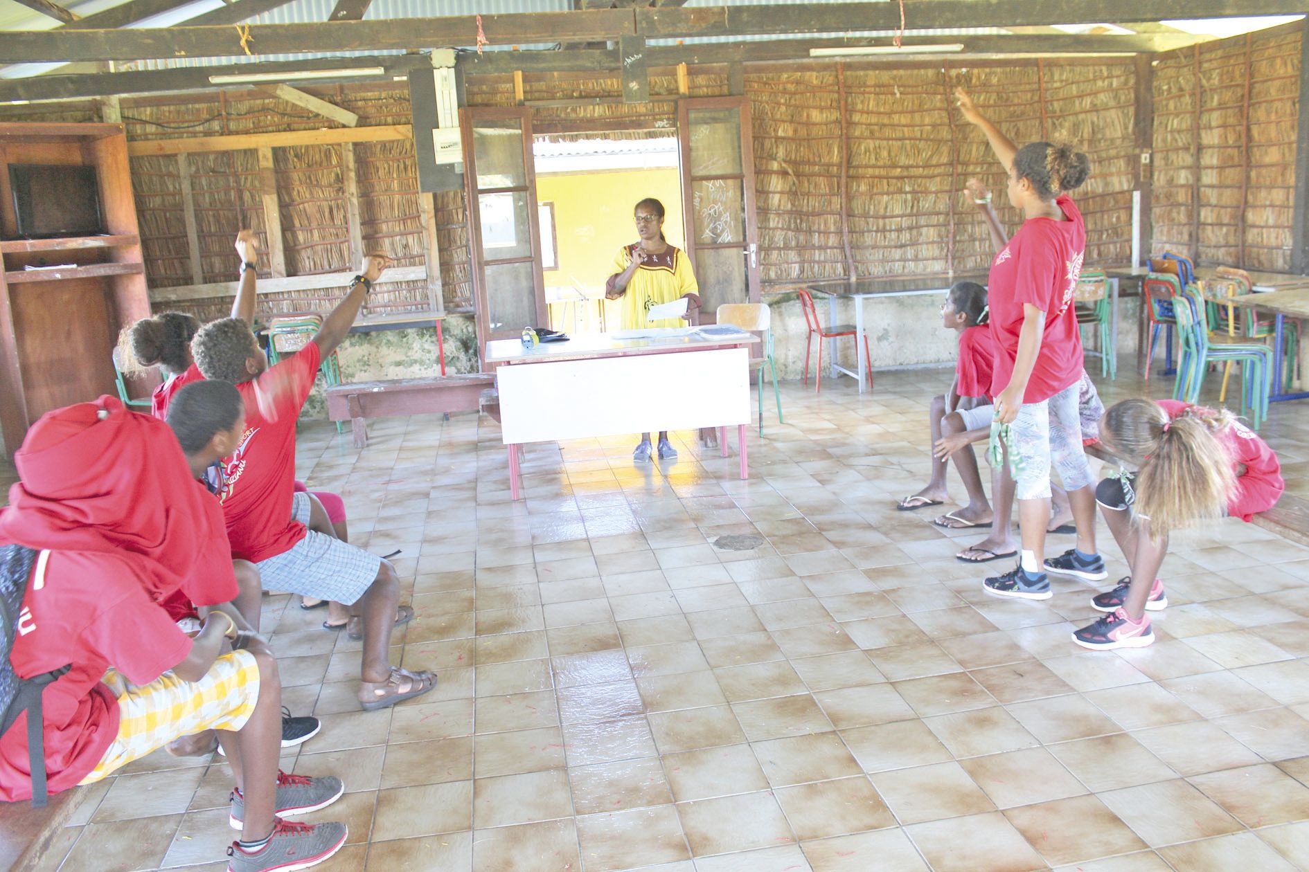 Les jambes n’ont pas été les seules à être sollicitées. Les deux classes de 4e ont dû jouer des méninges pendant cette épreuve de Questions pour un champion.