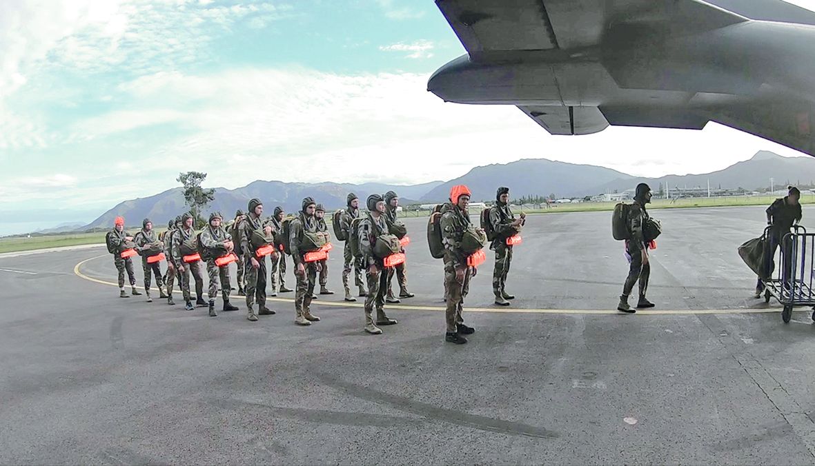 L’exercice consistait à la mise en place de personnel et de matériel sur des zones éloignées, comme cela peut être le cas dans la zone Pacifique, notamment sur des îlots isolés.