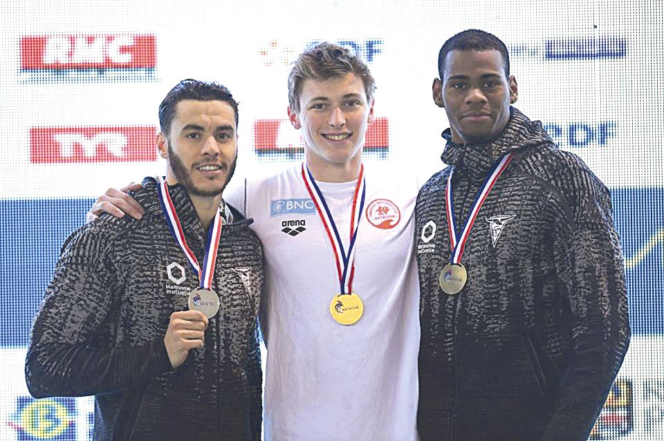 Quatrième du 100 m nage libre dimanche, Maxime Grousset a ensuite pris l’or sur le 50 m nage libre lundi.