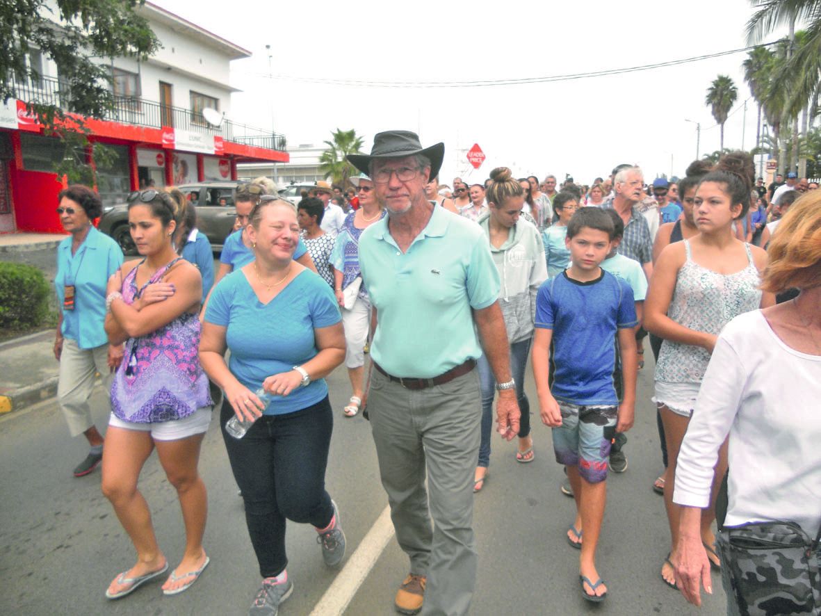 Jean-Pierre Blanc a accompagné les filles de la victime au cours de cette marche blanche.