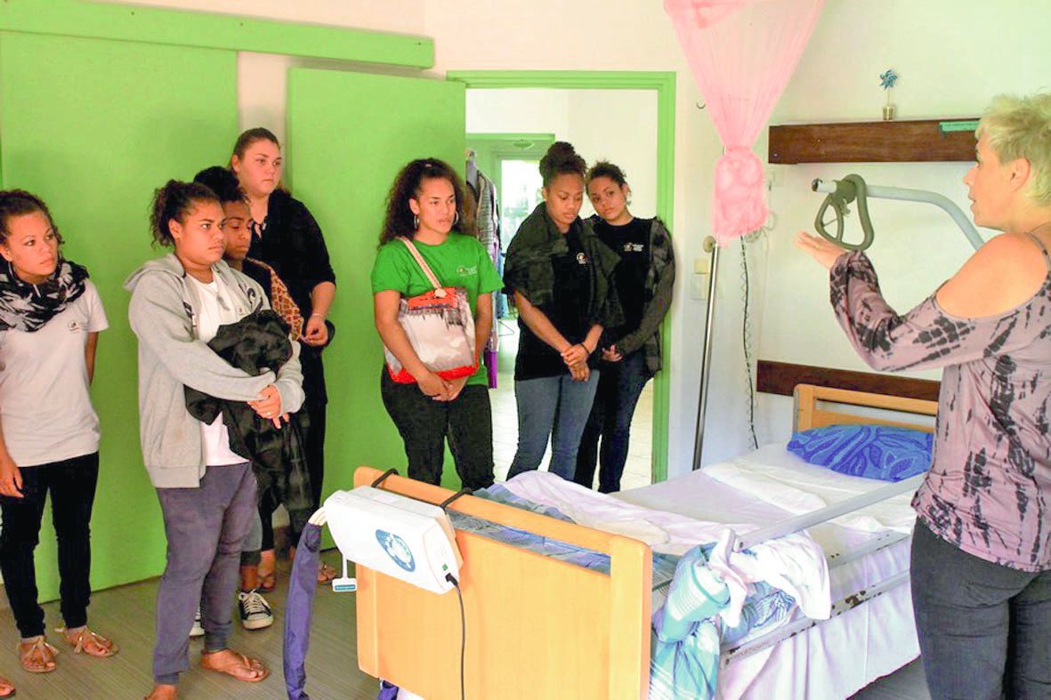 Les élèves ont pu apprendre l’organisation d’une maison de retraite médicalisée.