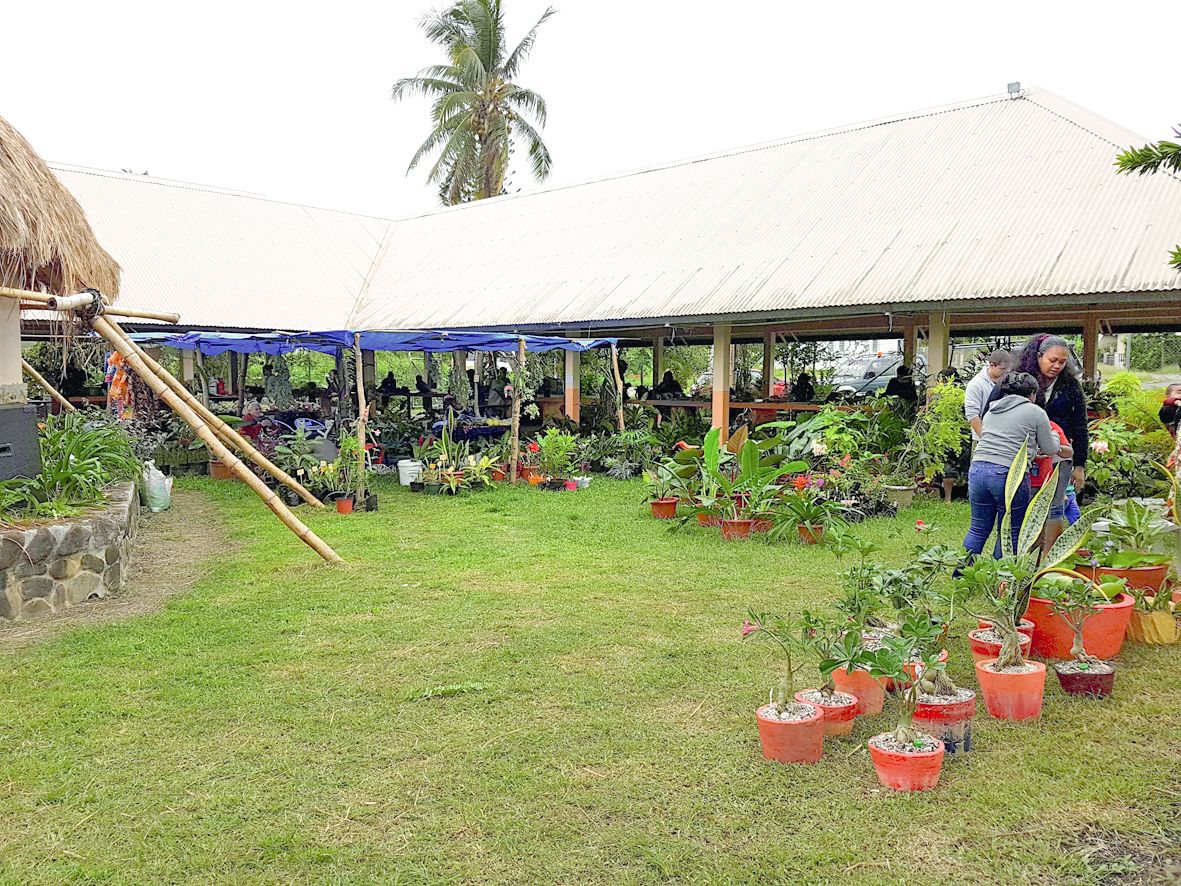 Le marché de Koné lui aussi était ouvert vendredi soir et samedi matin avec plus d’une trentaine de stands.  Un marché floral dédié aux mamans a été organisé par l’Association des femmes de Koné, qui a reçu les mamans de Poum. « Des fleurs et des plantes 