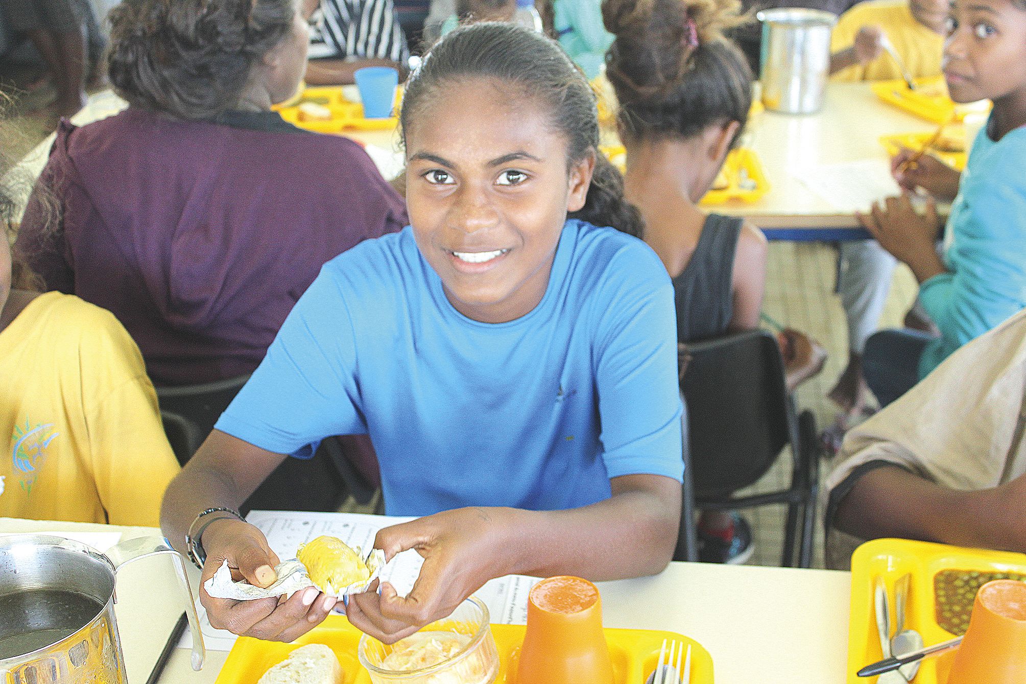 Les élèves ont beaucoup apprécié vendredi ces mets à base de produits locaux et voudraient que ce soit fait plus souvent.