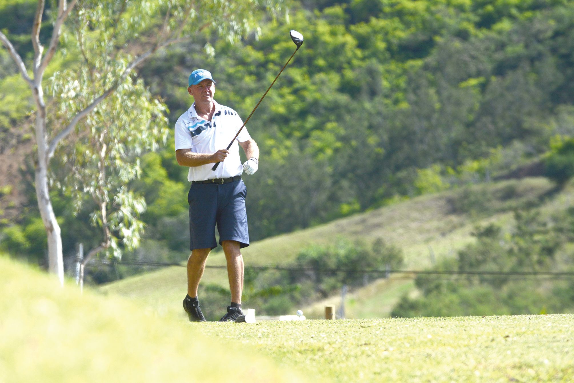 Encore une fois, c’est Jean-Louis Guépy qui aura été le meilleur pro ce week-end sur le parcours de la Ouenghi. Photo MRB